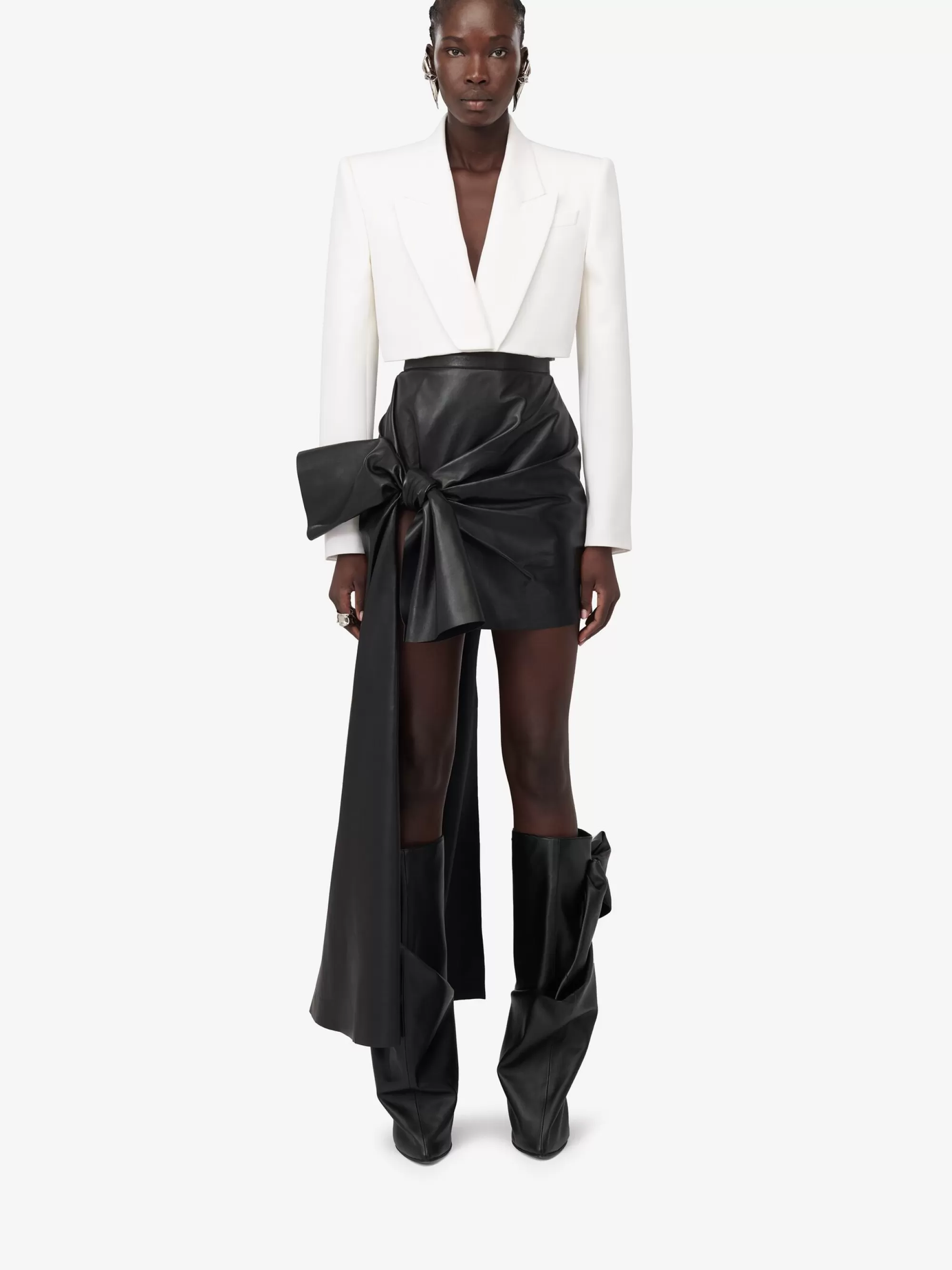 Women's Boxy Cropped Jacket in >Alexander McQueen Clearance