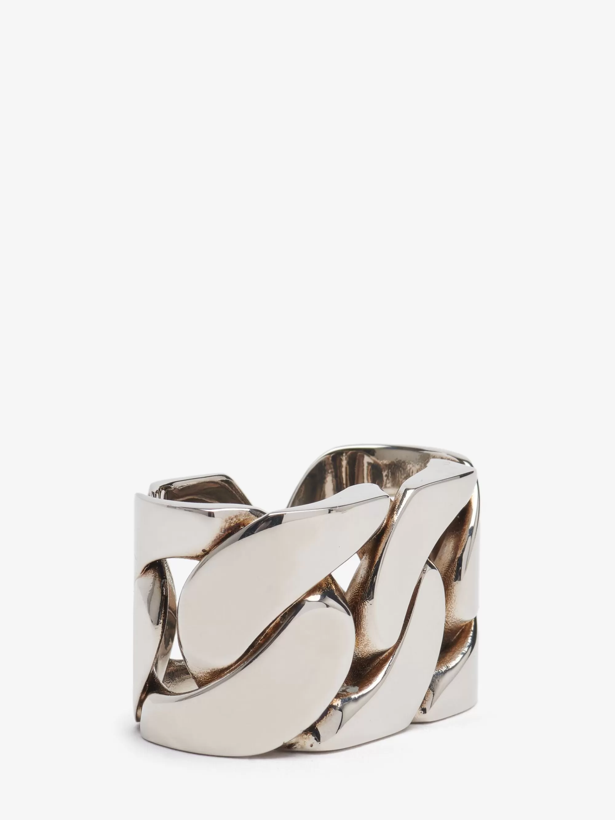 Women's Chain Double Ring in >Alexander McQueen Fashion