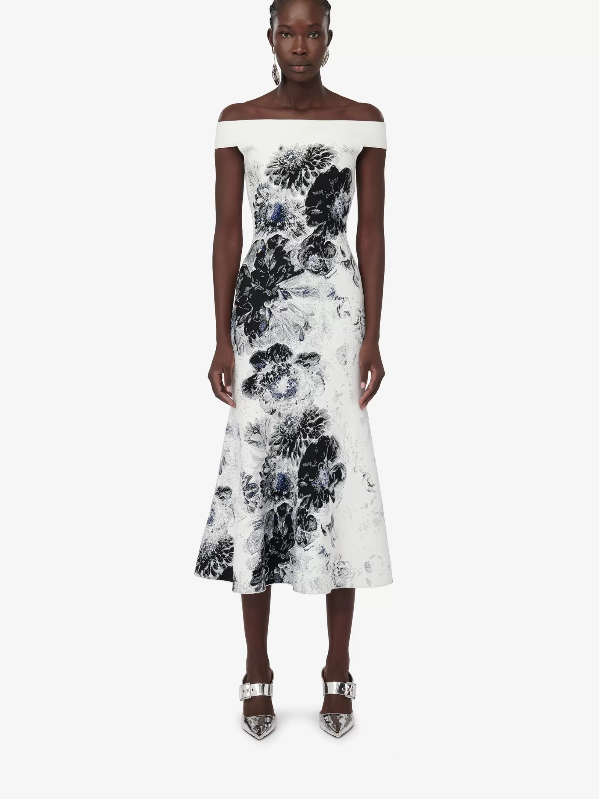 Women's Chiaroscuro Jacquard Dress in >Alexander McQueen Clearance