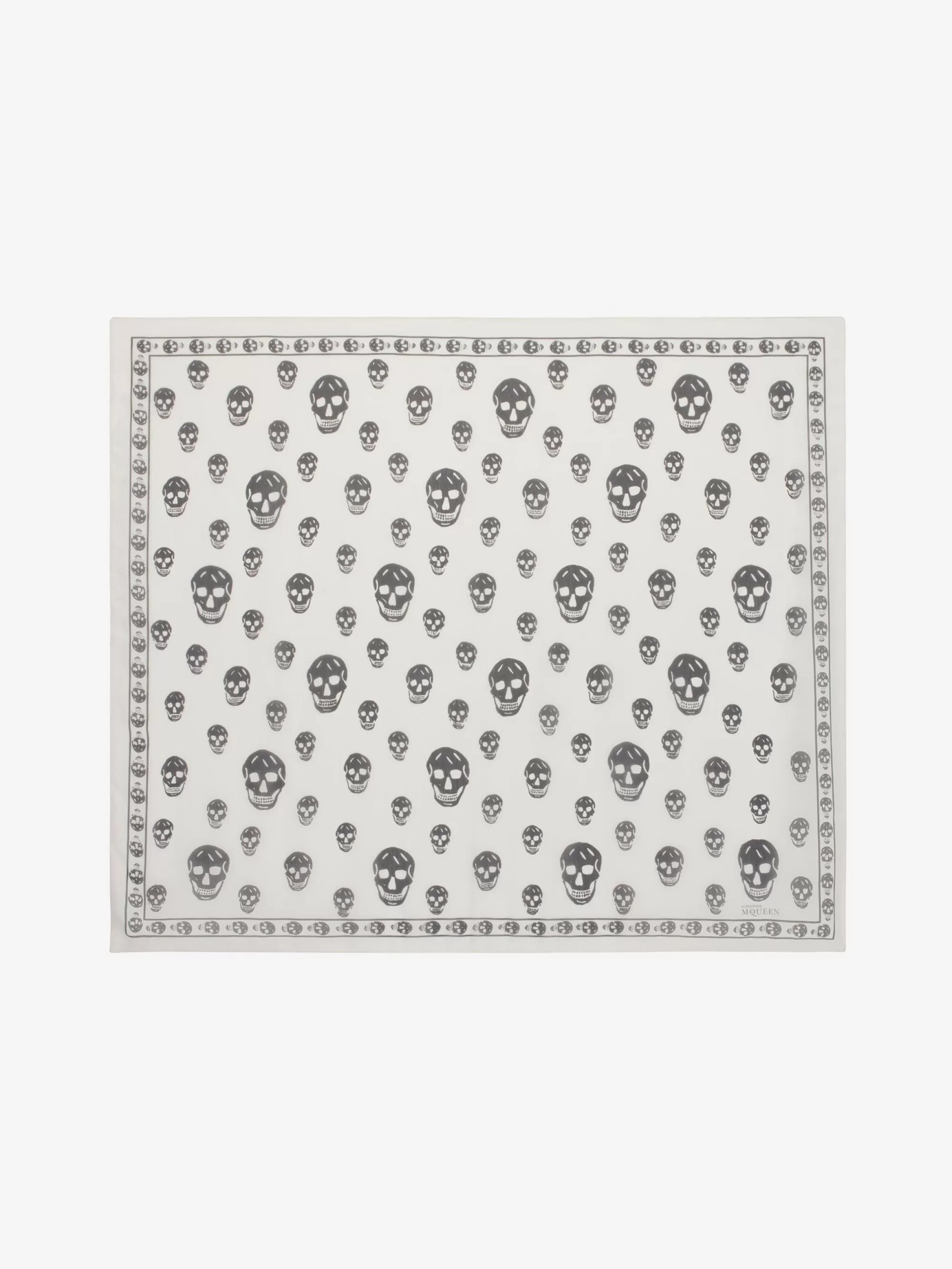 Women's Classic Silk Chiffon Skull Scarf in >Alexander McQueen Hot