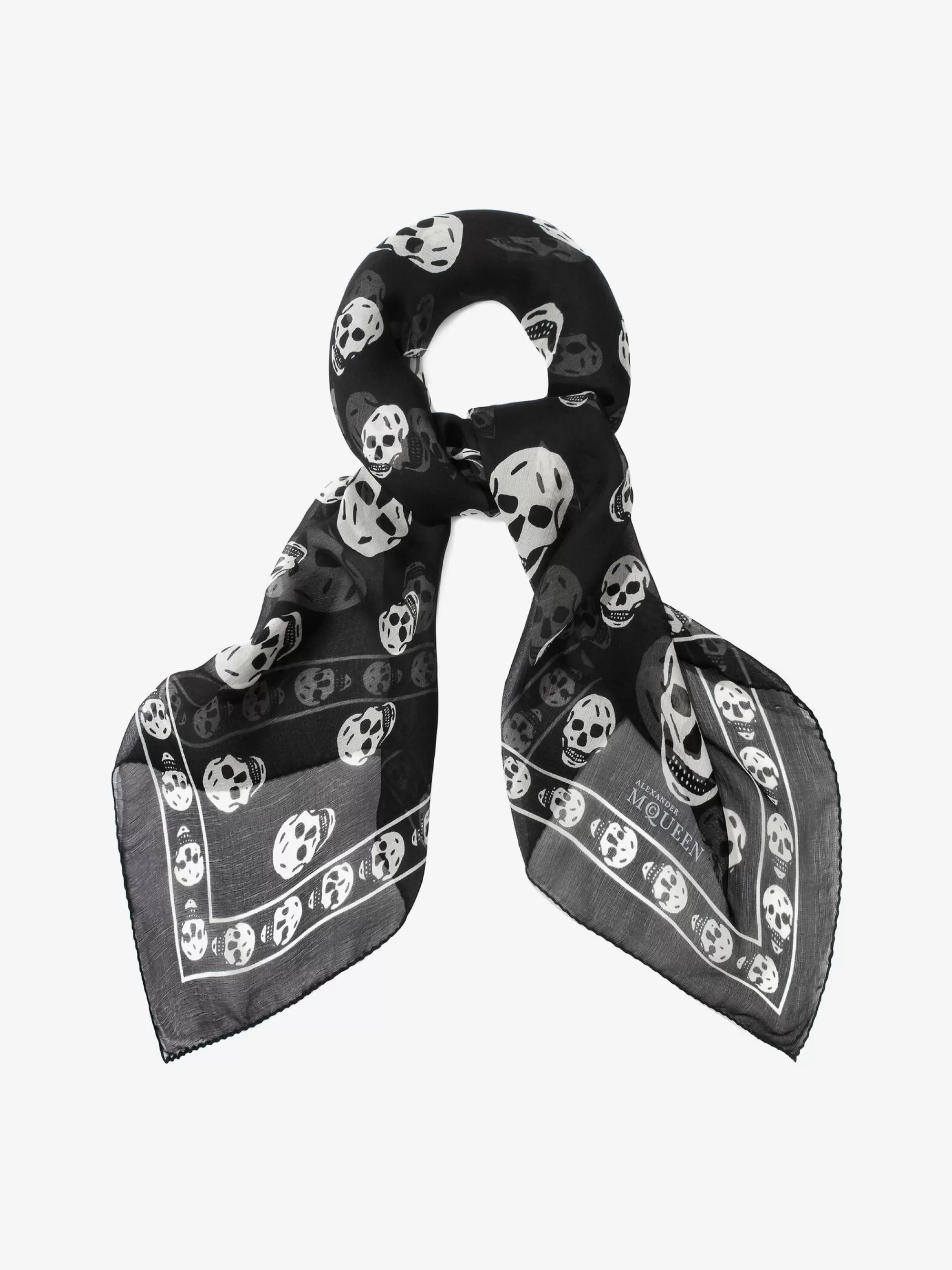 Women's Classic Silk Skull Scarf in >Alexander McQueen Fashion