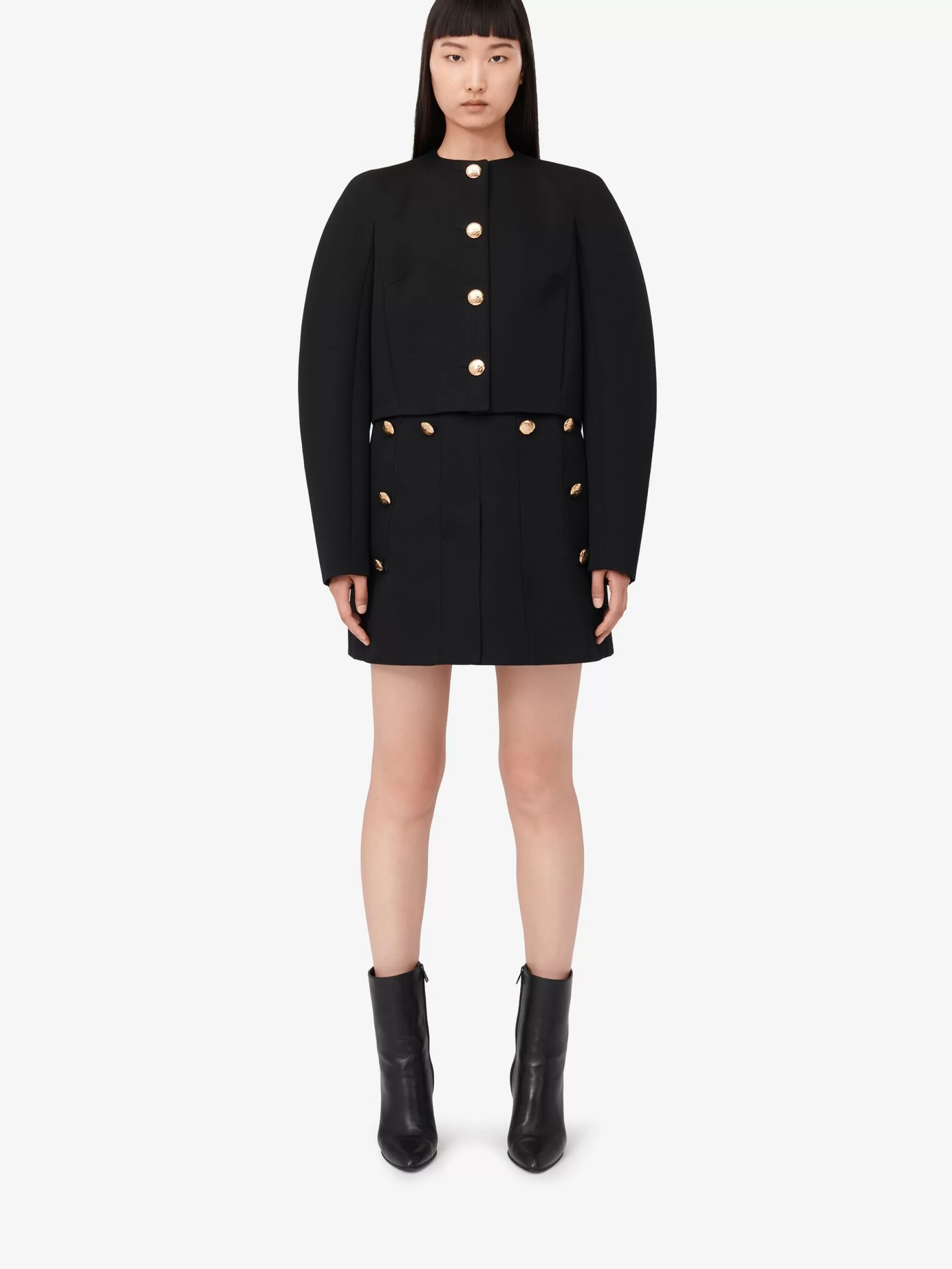 Women's Cocoon Sleeve Military Jacket in >Alexander McQueen Shop