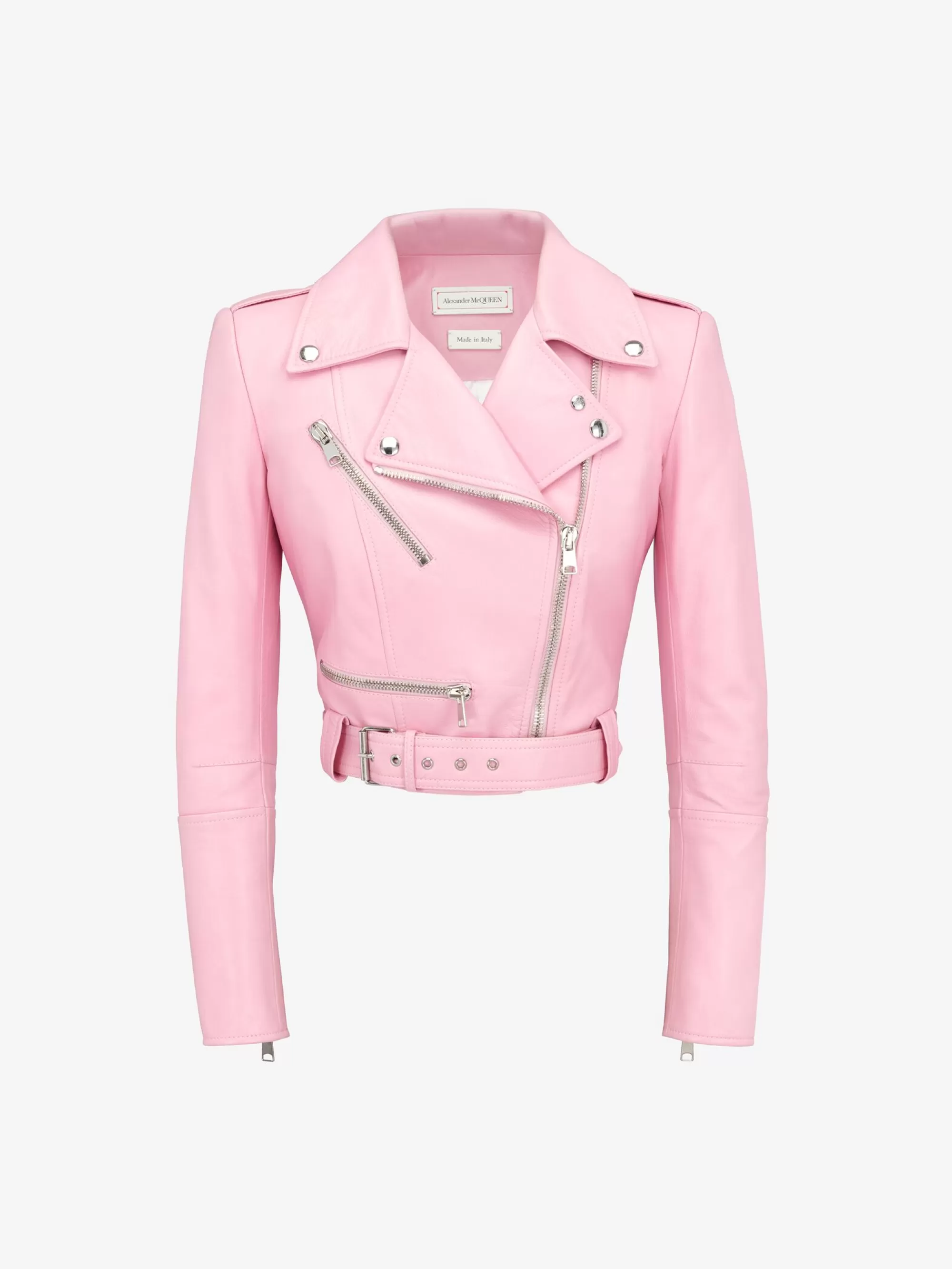 Women's Cropped Biker Jacket in >Alexander McQueen Flash Sale