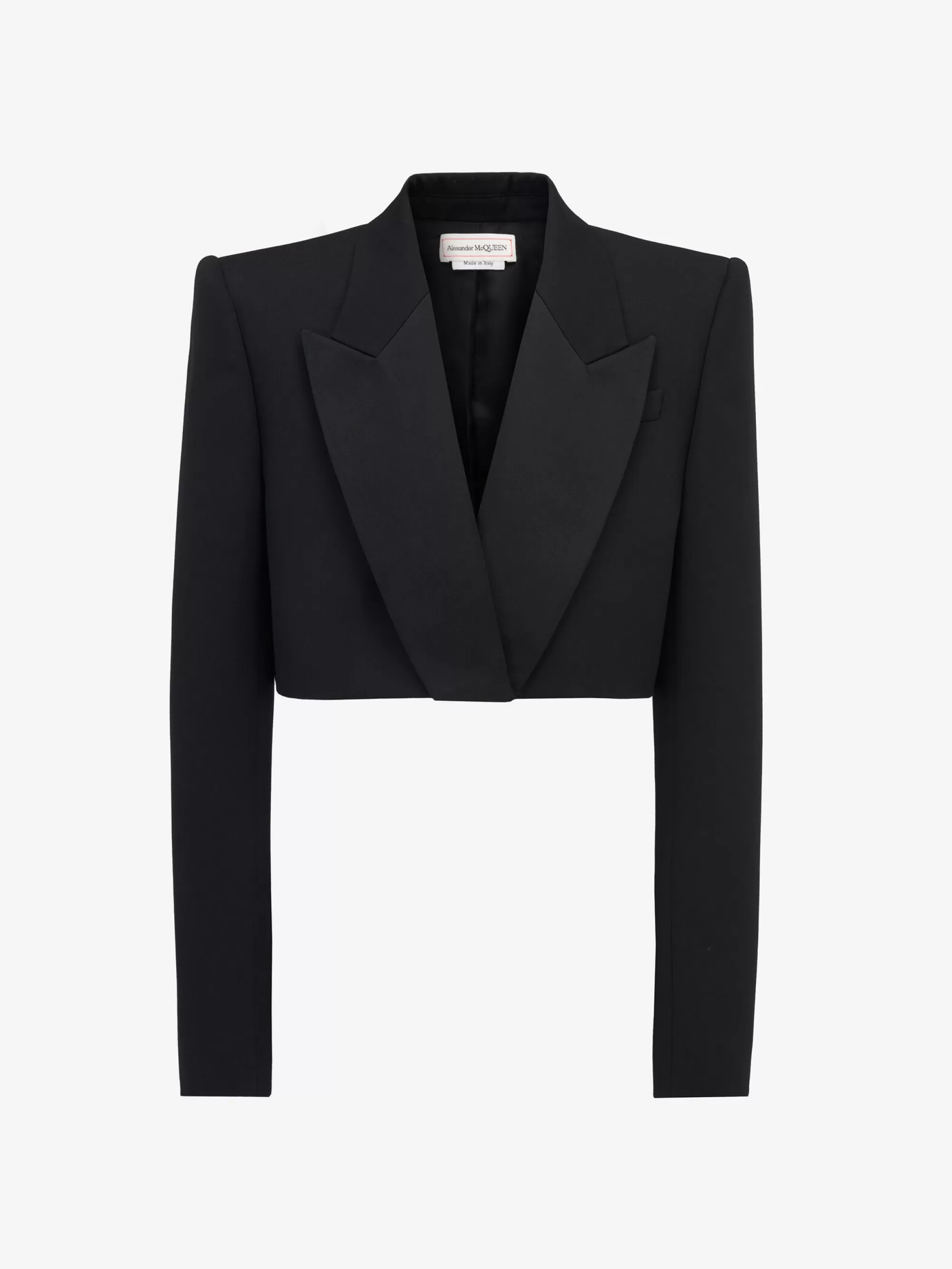 Women's Cropped Tuxedo Jacket in >Alexander McQueen Store