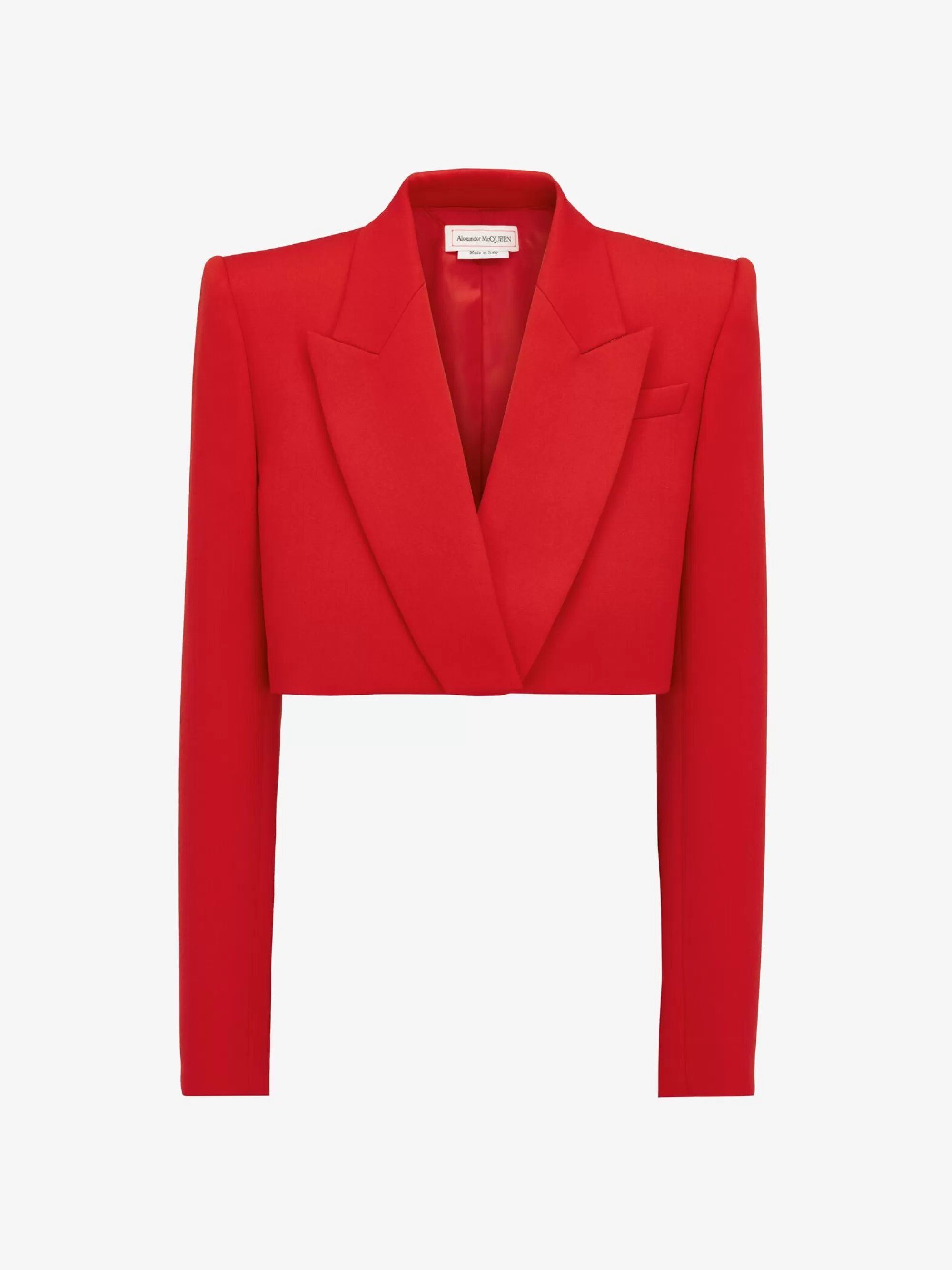 Women's Cropped Tuxedo Jacket in >Alexander McQueen Online