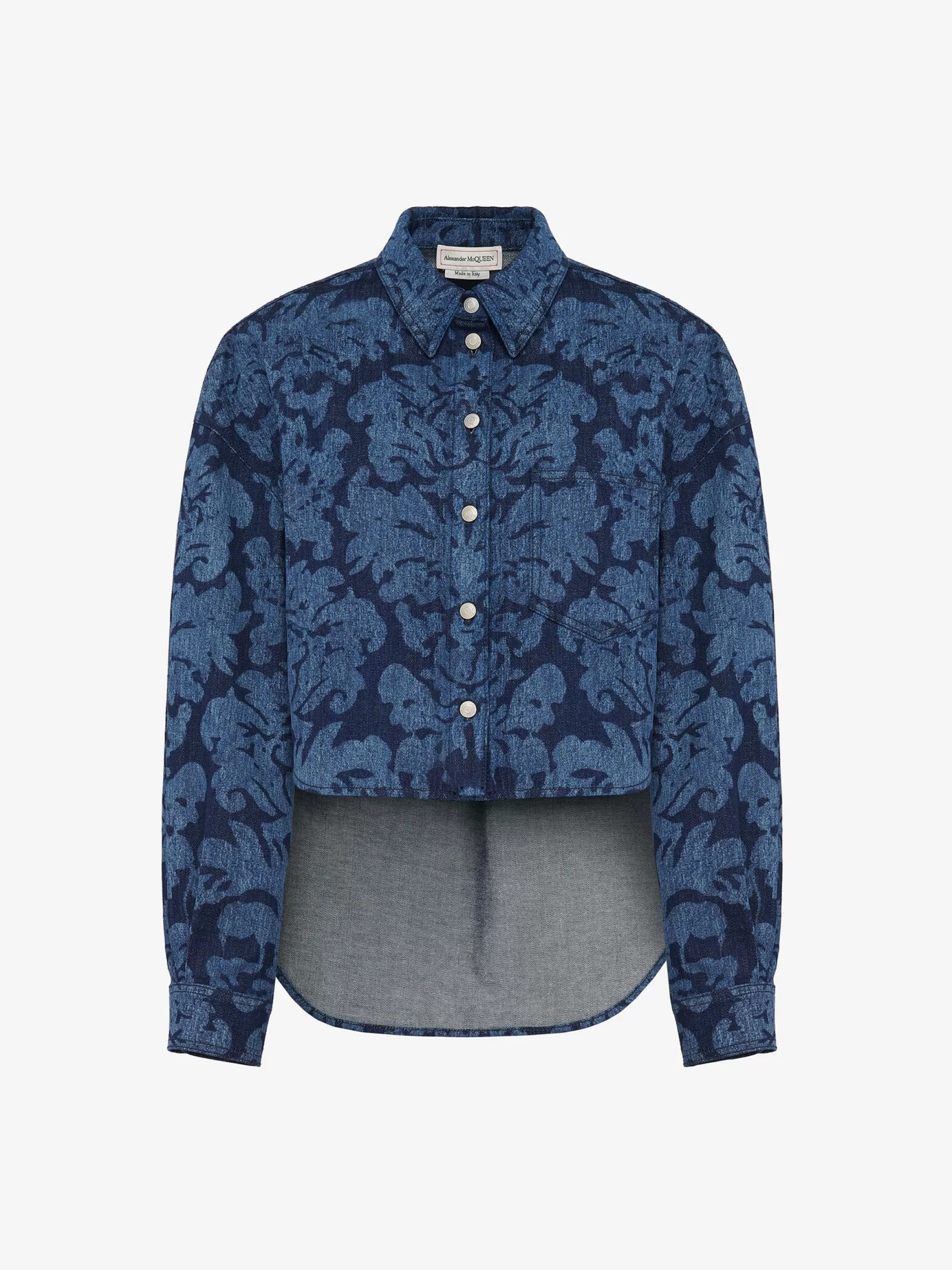 Women's Damask Asymmetric Shirt in >Alexander McQueen Flash Sale