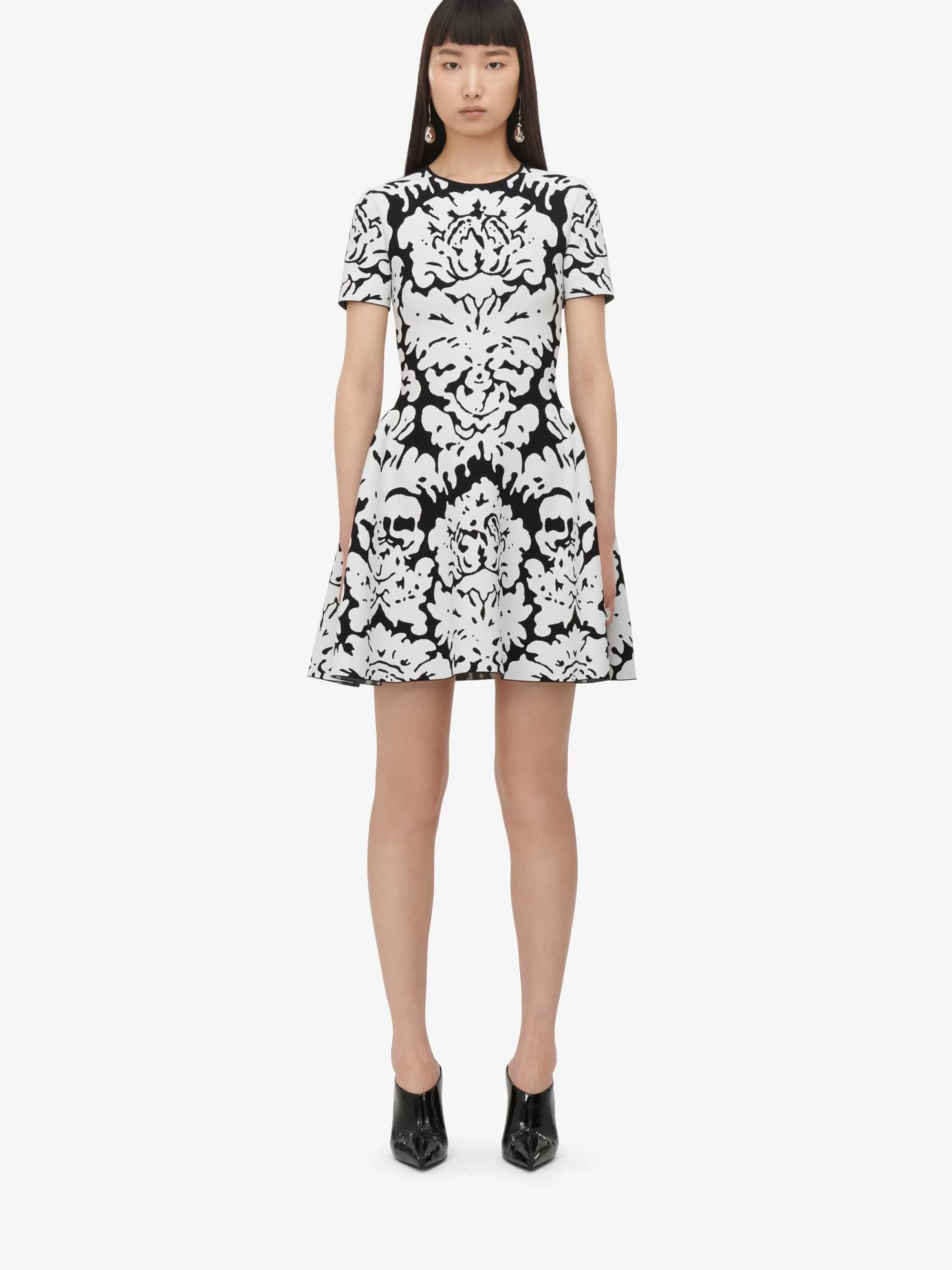 Women's Damask Jacquard Mini Dress in >Alexander McQueen Best Sale