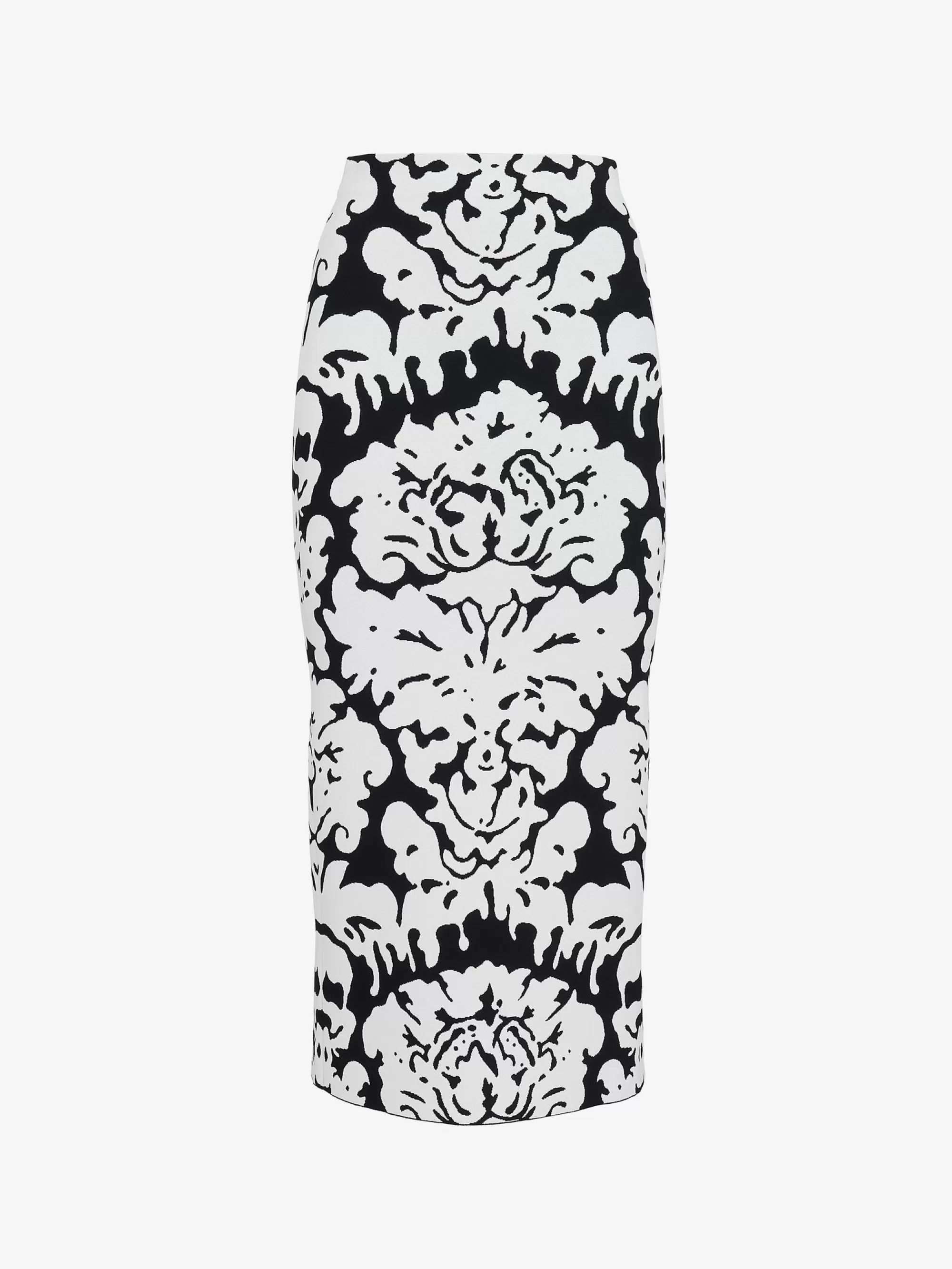 Women's Damask Jacquard Pencil Skirt in >Alexander McQueen Outlet