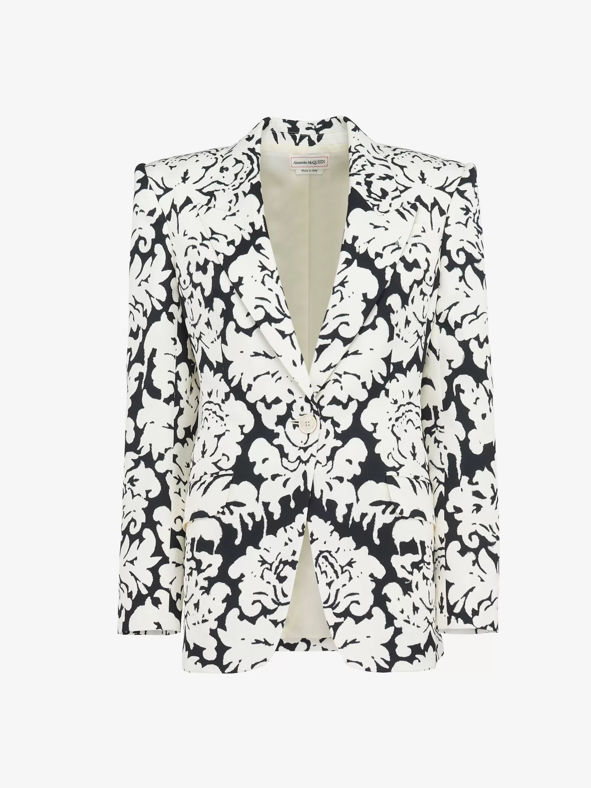 Women's Damask Single-breasted Jacket in >Alexander McQueen Outlet