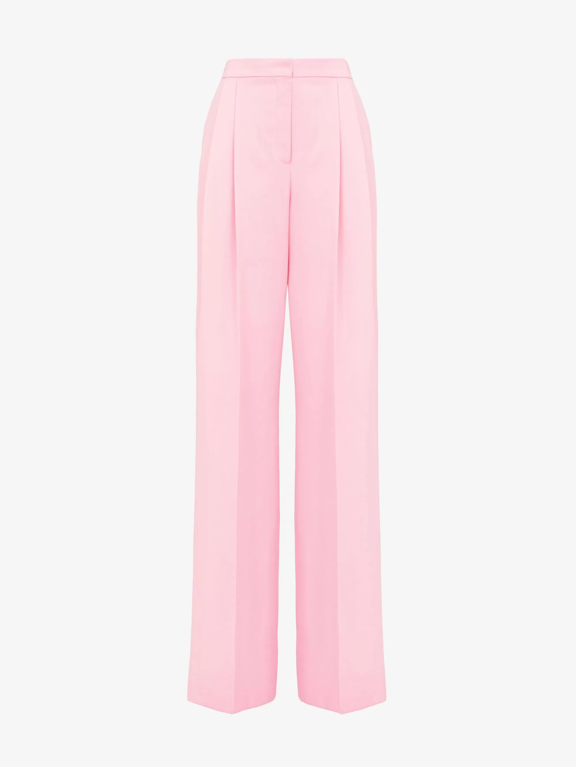 Women's Double Pleat Wide Leg Trousers in >Alexander McQueen Hot