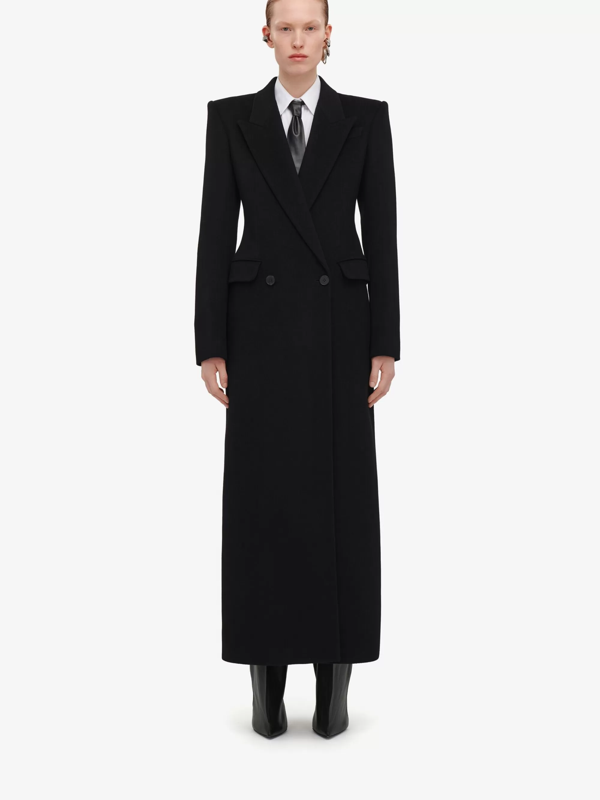 Women's Double-breasted Tailored Coat in >Alexander McQueen Flash Sale