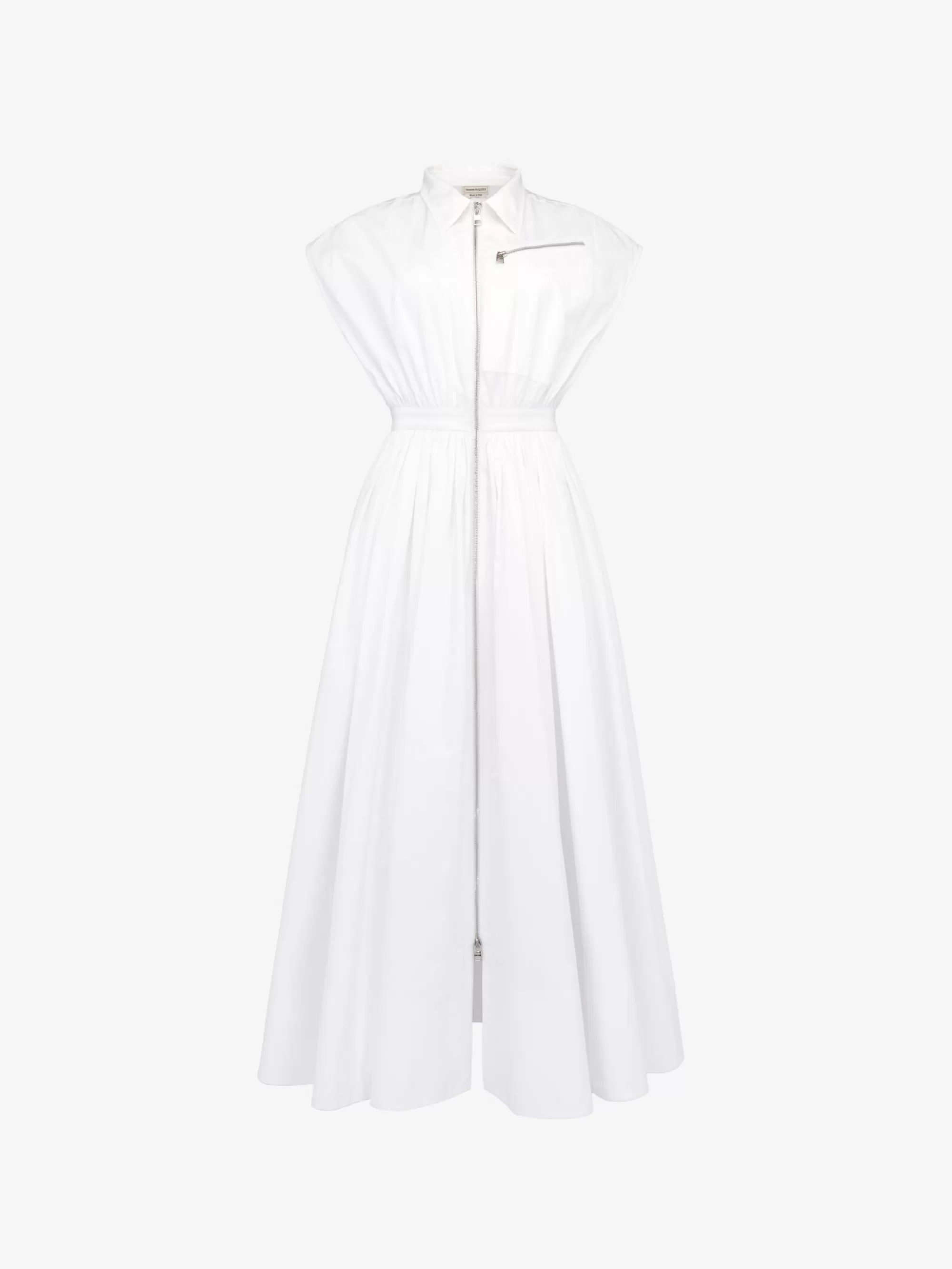 Women's Dropped Shoulder Shirt Dress in >Alexander McQueen Outlet