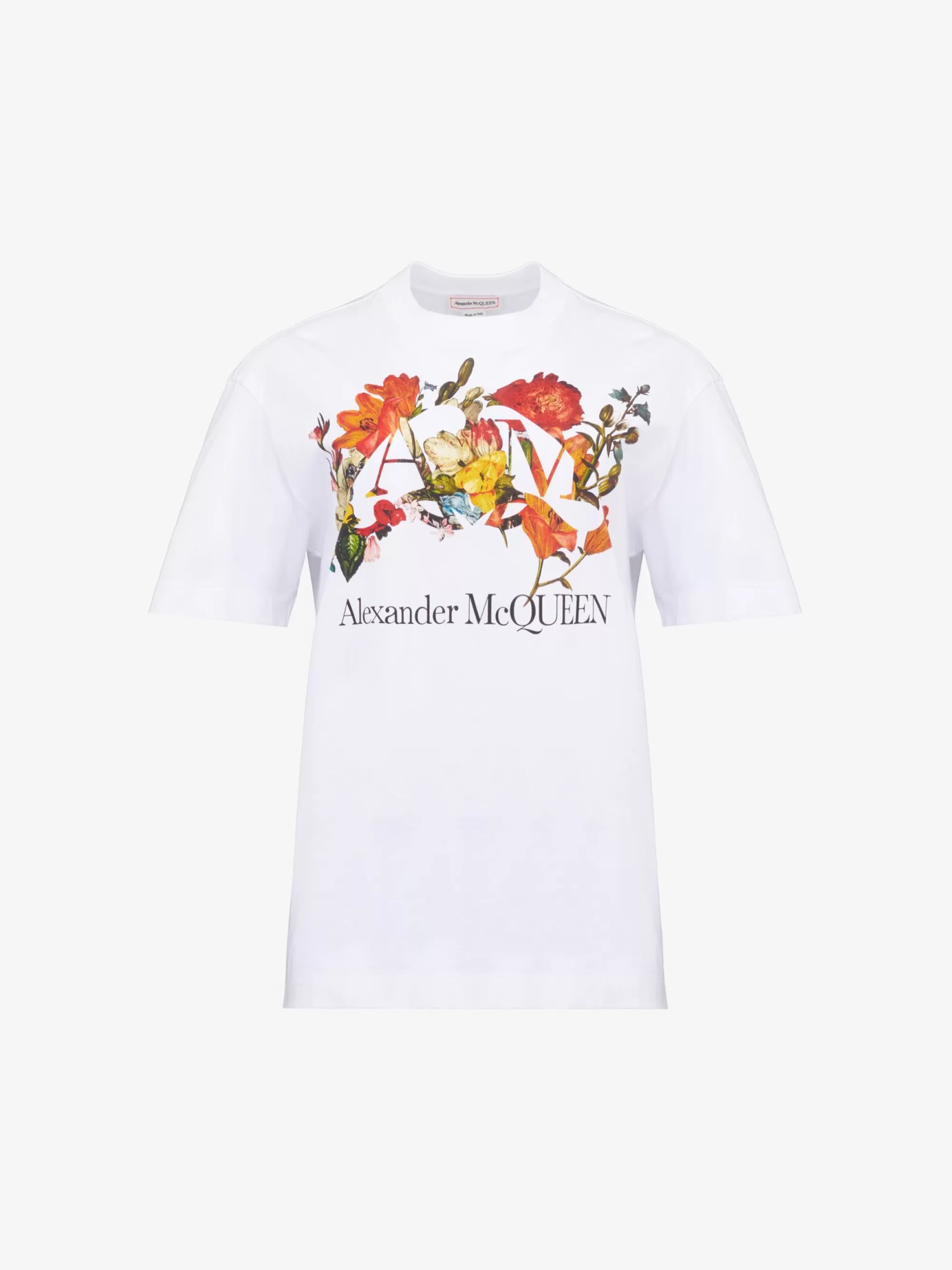 Women's Dutch Flower Logo T-shirt in >Alexander McQueen Best