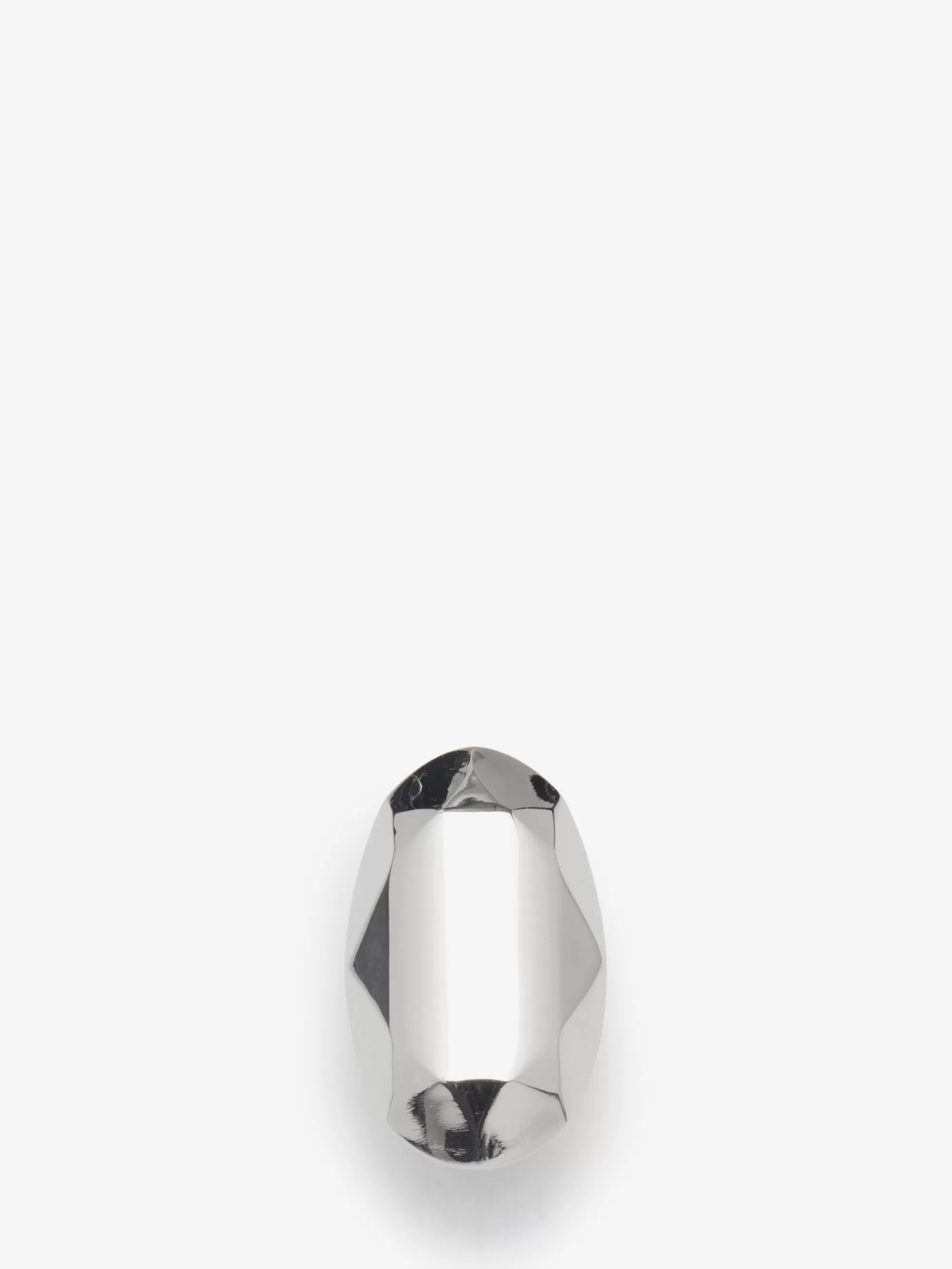 Women's Elongated Faceted Ring in >Alexander McQueen Shop