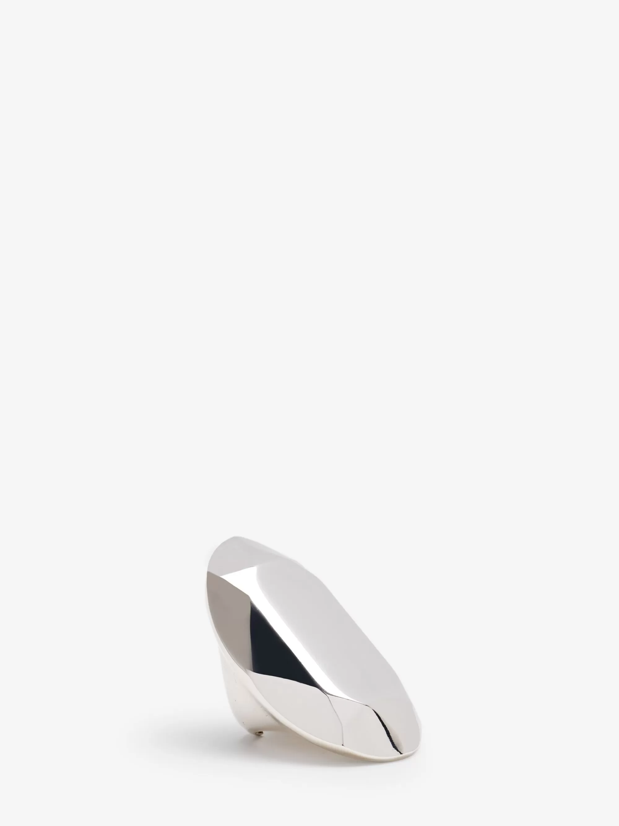 Women's Elongated Faceted Ring in >Alexander McQueen Shop