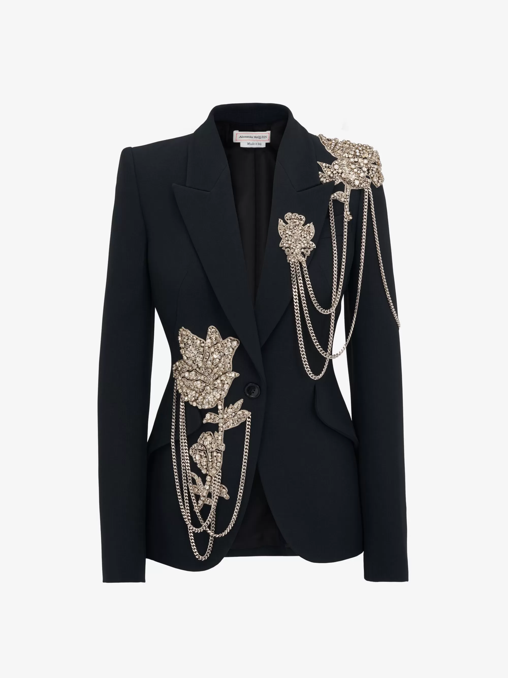 Women's Embroidered Single-breasted Jacket in >Alexander McQueen Online