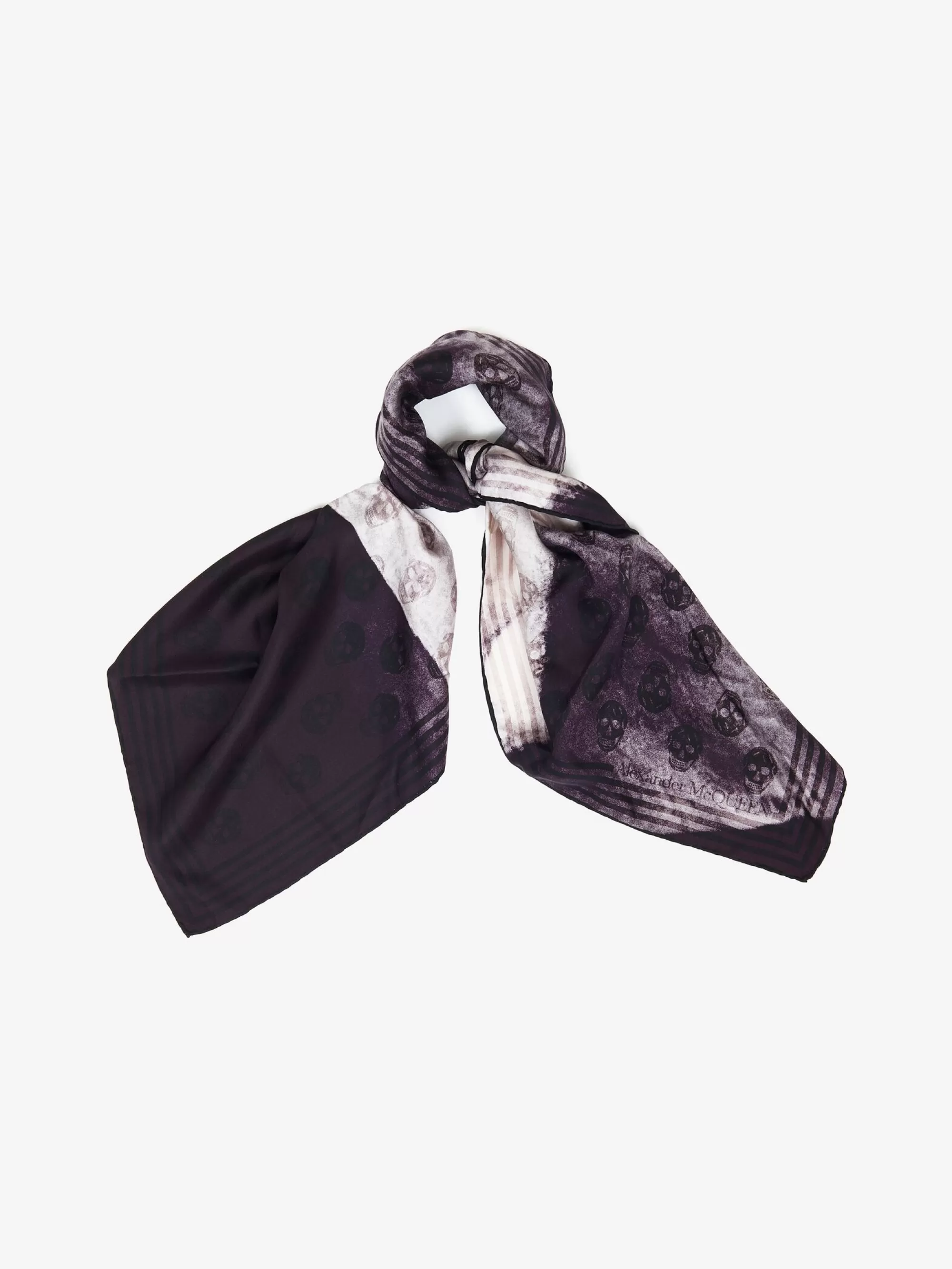 Women's Exploded Orchid Biker Foulard in >Alexander McQueen Fashion