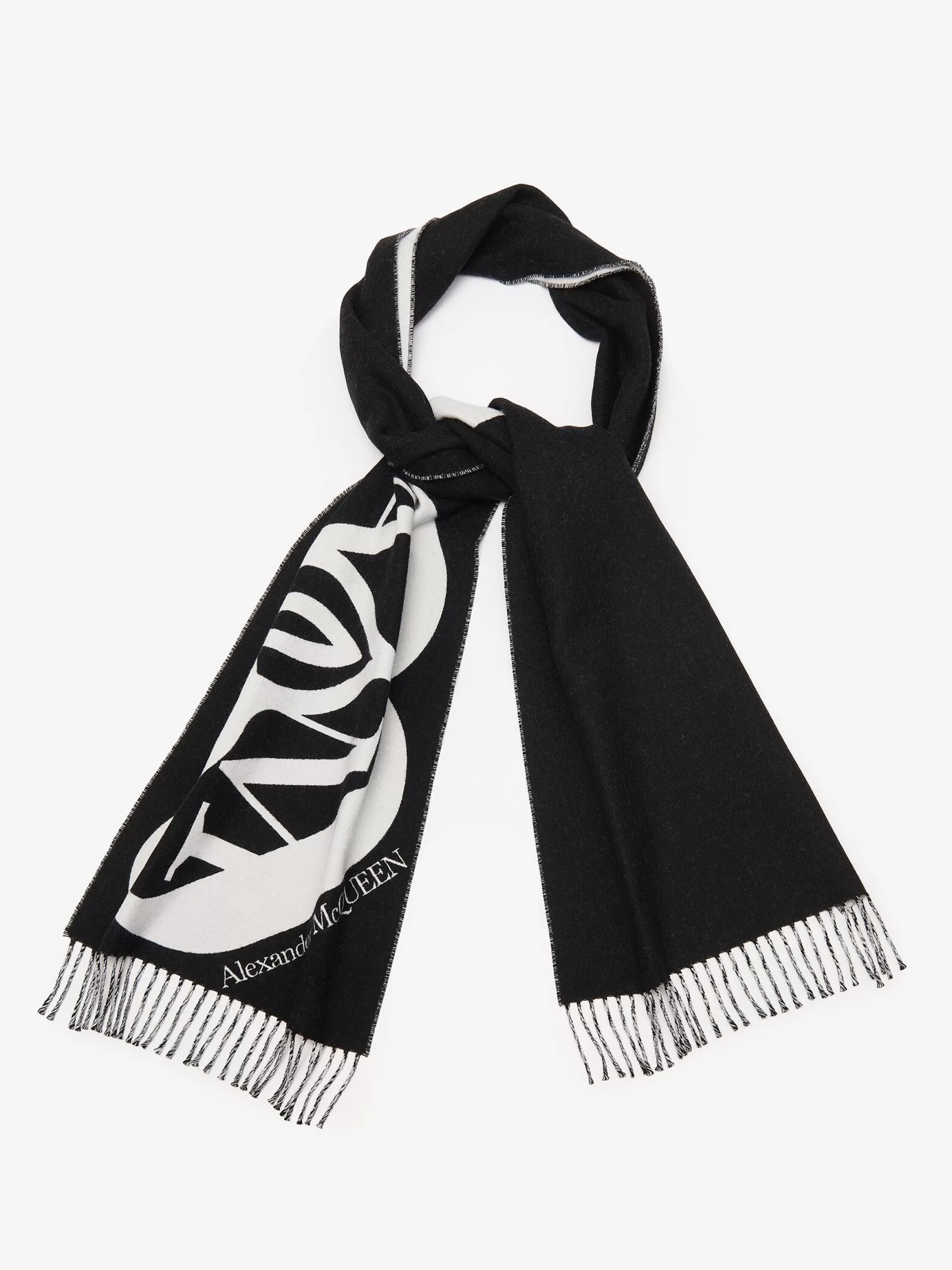 Women's Half Seal Logo Scarf in >Alexander McQueen Cheap