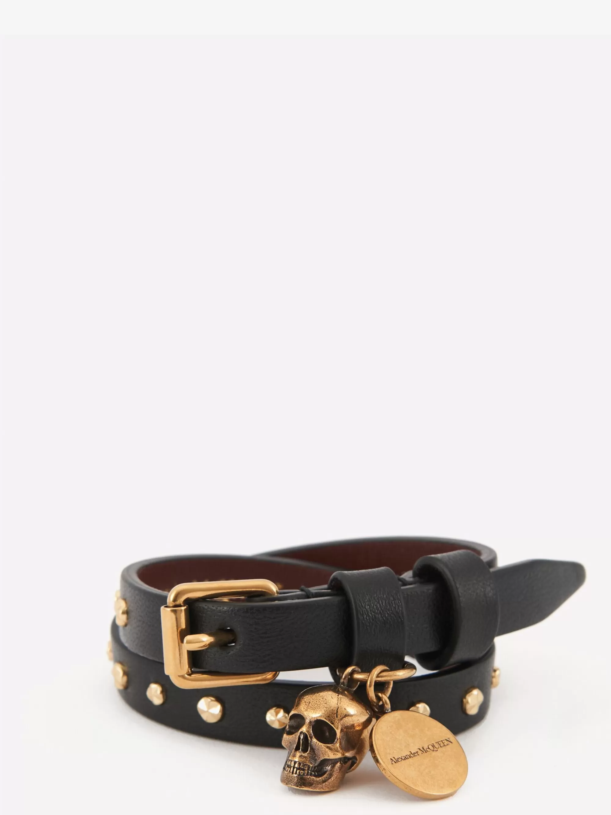 Women's Hammered Studs Double-wrap Bracelet in >Alexander McQueen Discount