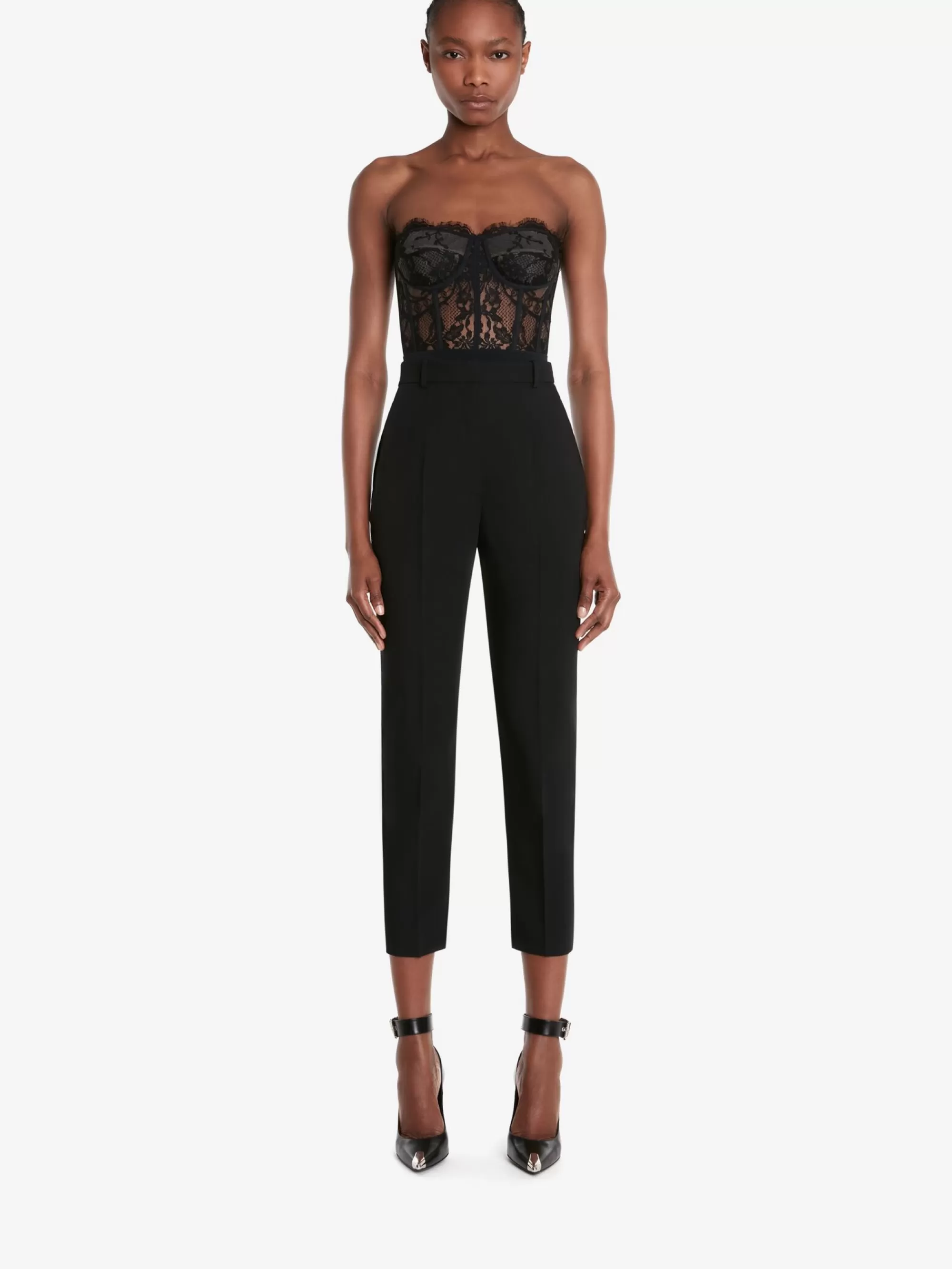 Women's High Waisted Cigarette Trouser in >Alexander McQueen Best Sale