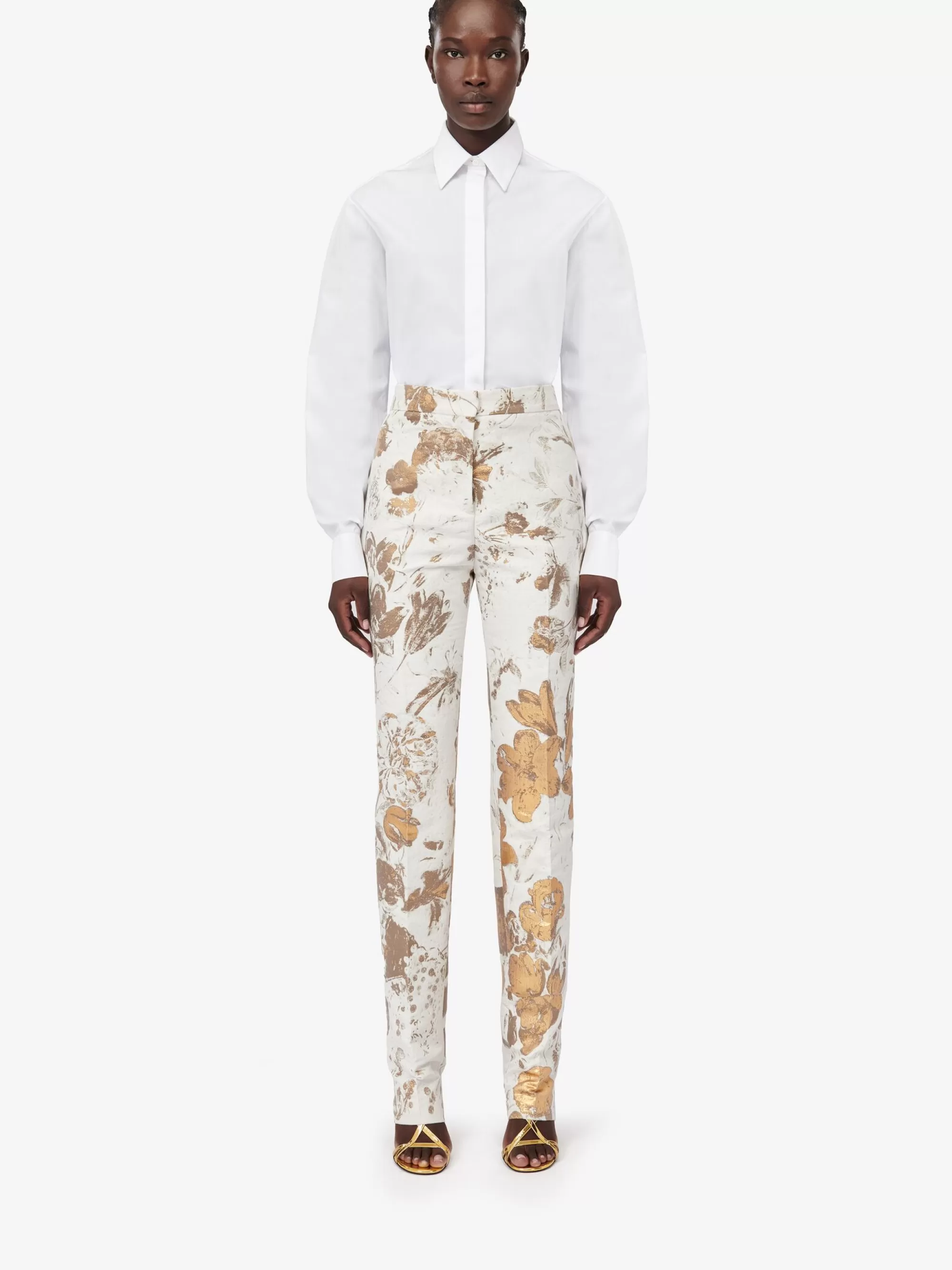 Women's High-waisted Cigarette Trousers in >Alexander McQueen Sale