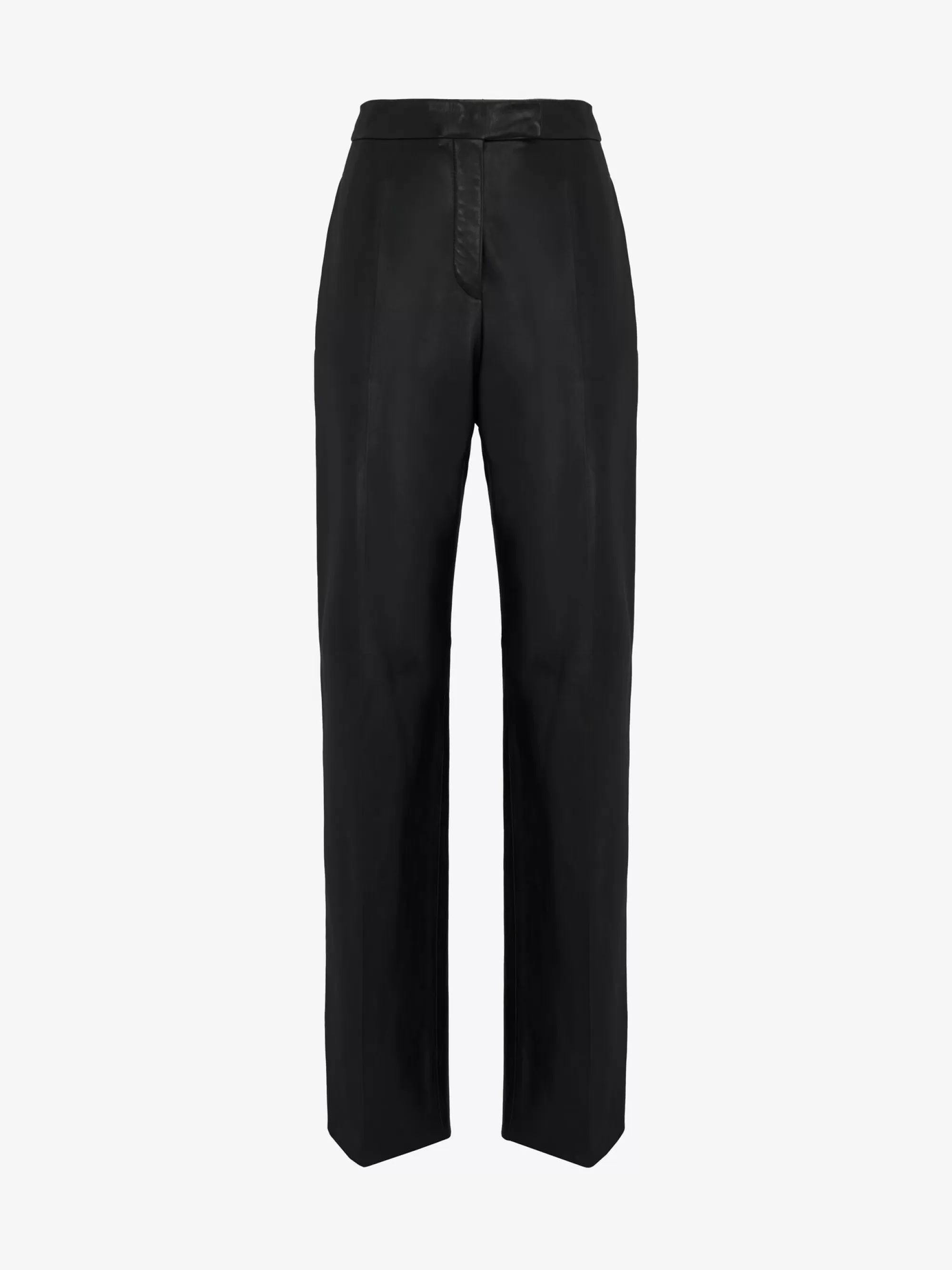 Women's High-waisted Leather Trousers in >Alexander McQueen Store