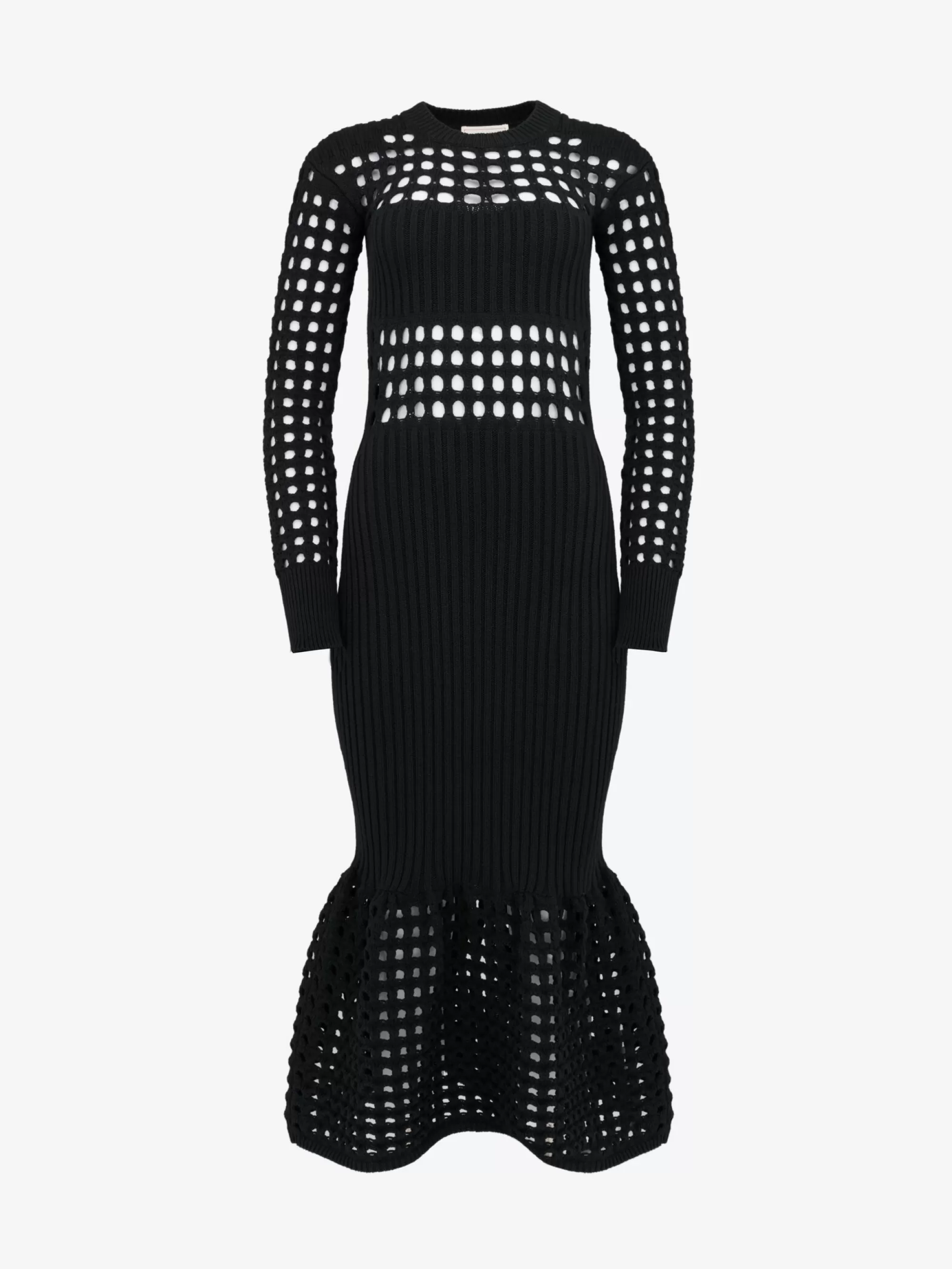 Women's Knitted Mesh Midi Dress in >Alexander McQueen Clearance