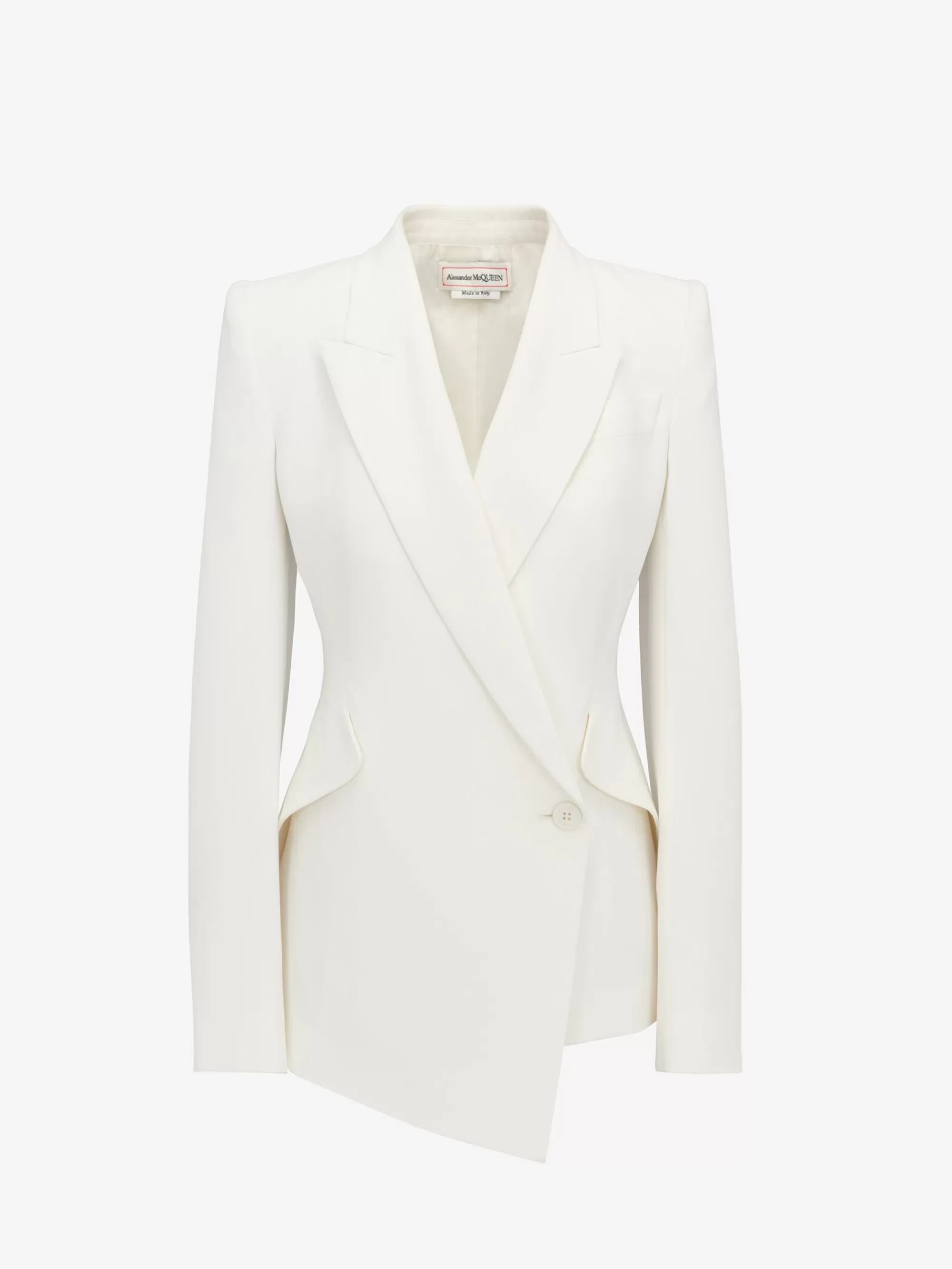 Women's Leaf Crepe Drop Hem Jacket in >Alexander McQueen New