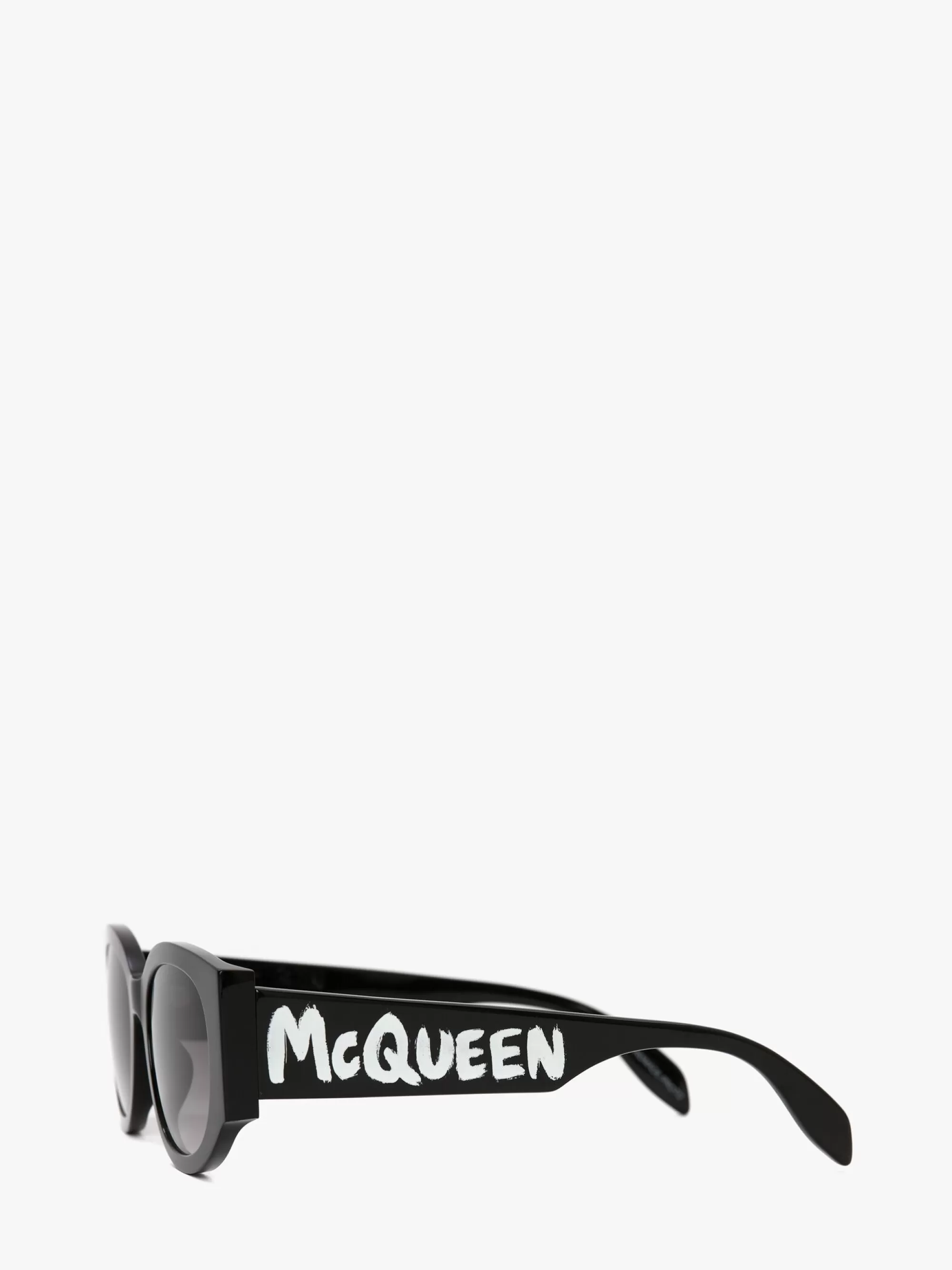 Women's McQueen Graffiti Oval Sunglasses in >Alexander McQueen Clearance