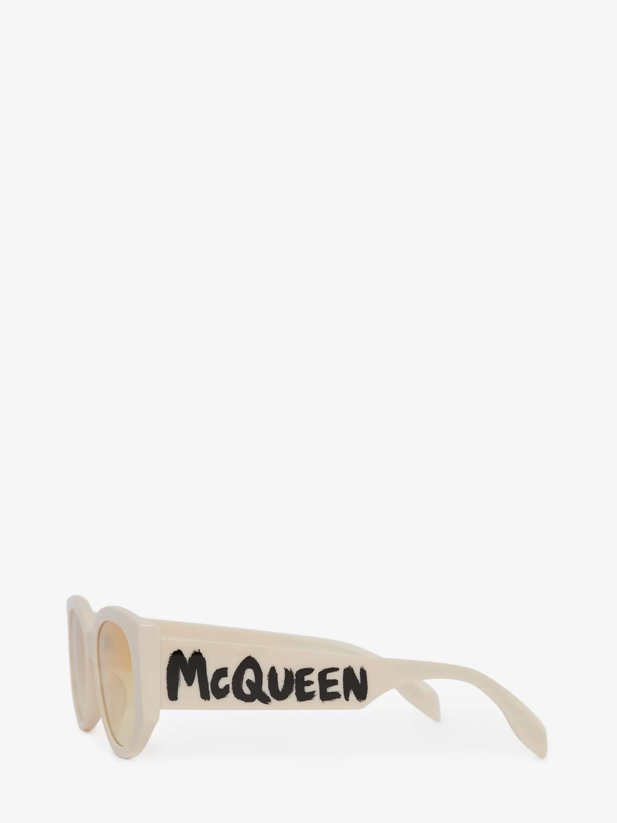 Women's McQueen Graffiti Oval Sunglasses in >Alexander McQueen Online