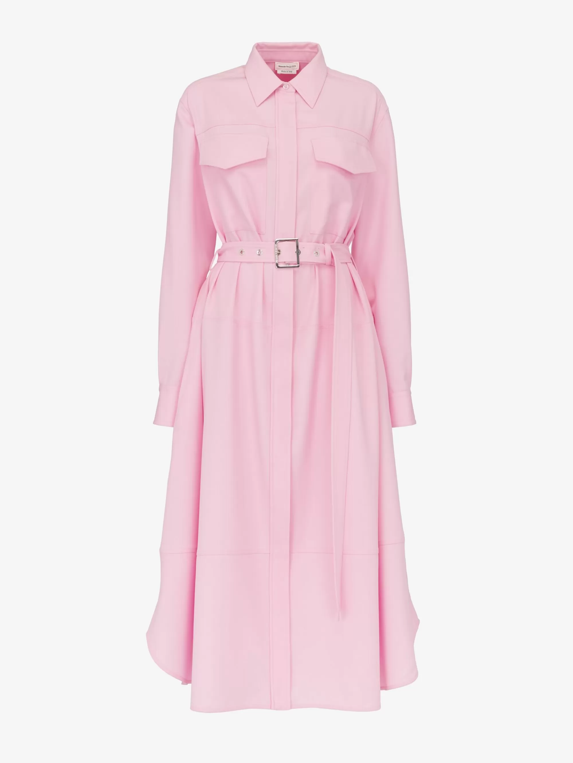 Women's Military Shirt Dress in >Alexander McQueen Best Sale