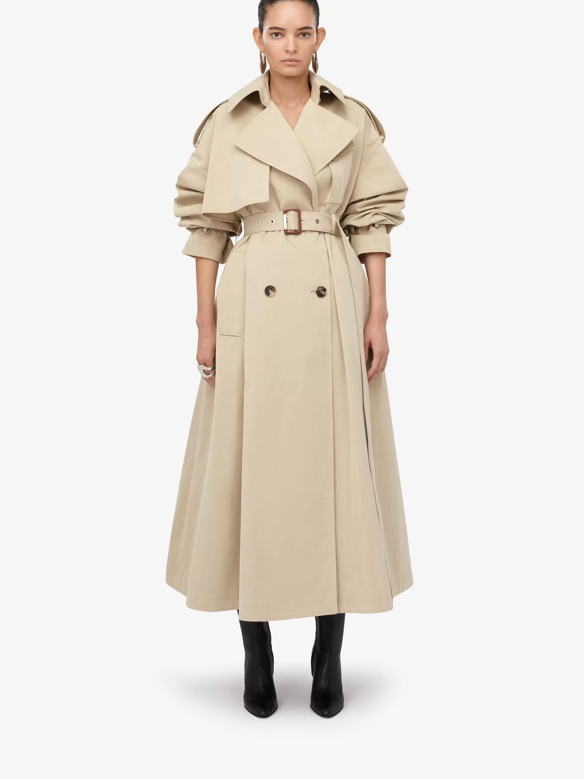 Women's Military Trench Coat in >Alexander McQueen Cheap