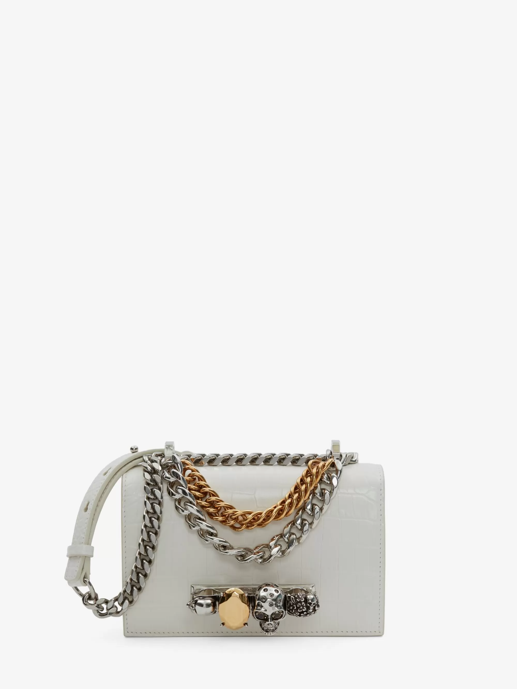 Women's Mini Jewelled Satchel With Chain in >Alexander McQueen Outlet