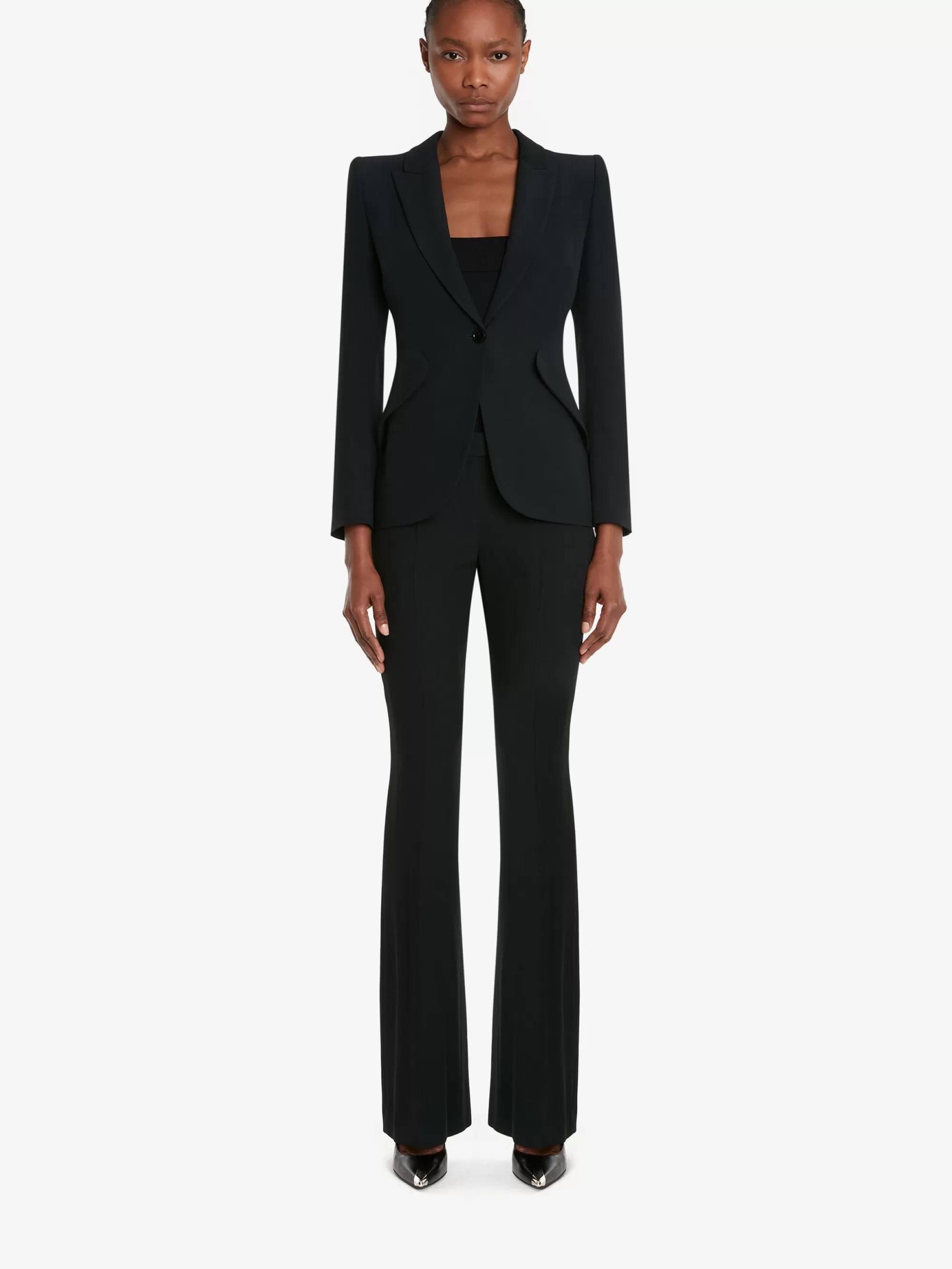 Women's Narrow Bootcut Trousers in >Alexander McQueen Online