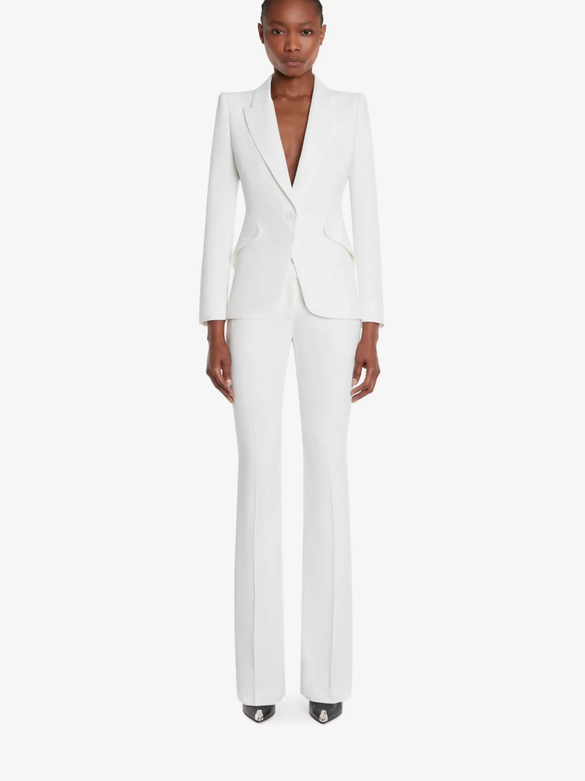 Women's Narrow Bootcut Trousers in >Alexander McQueen Shop