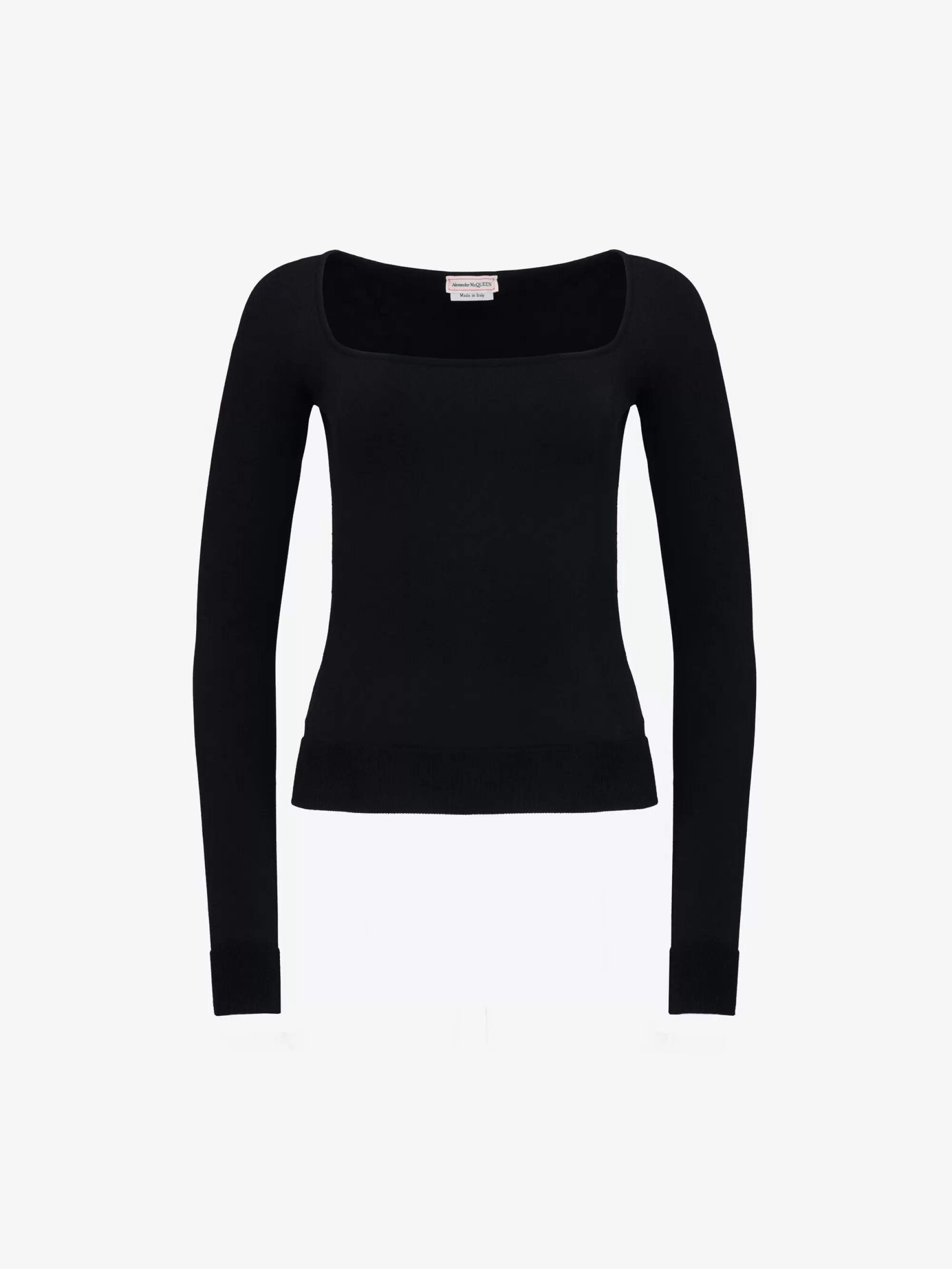 Women's Off-the-shoulder Knit Top in >Alexander McQueen Hot