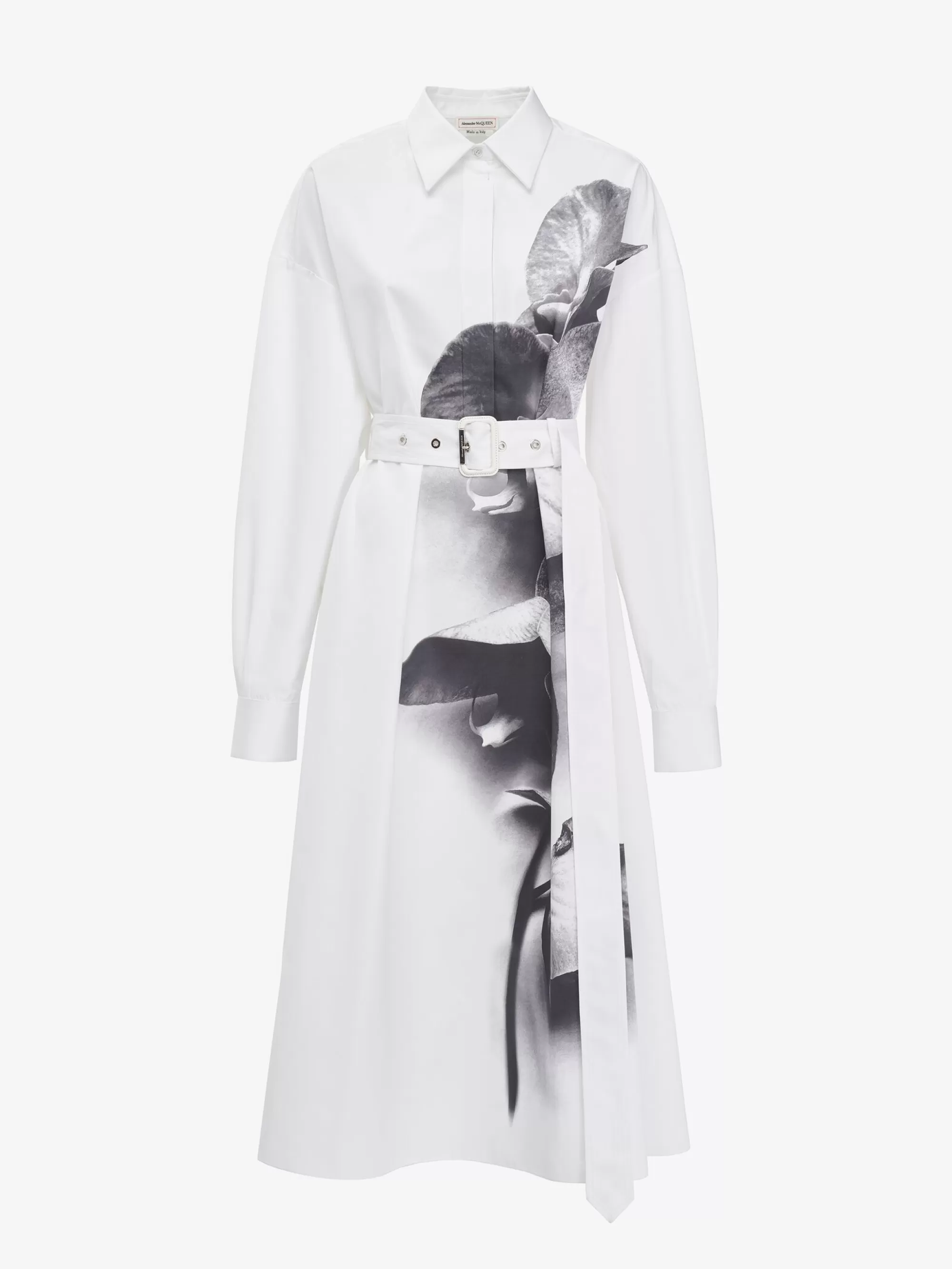 Women's Orchid Shirt Dress in >Alexander McQueen Shop