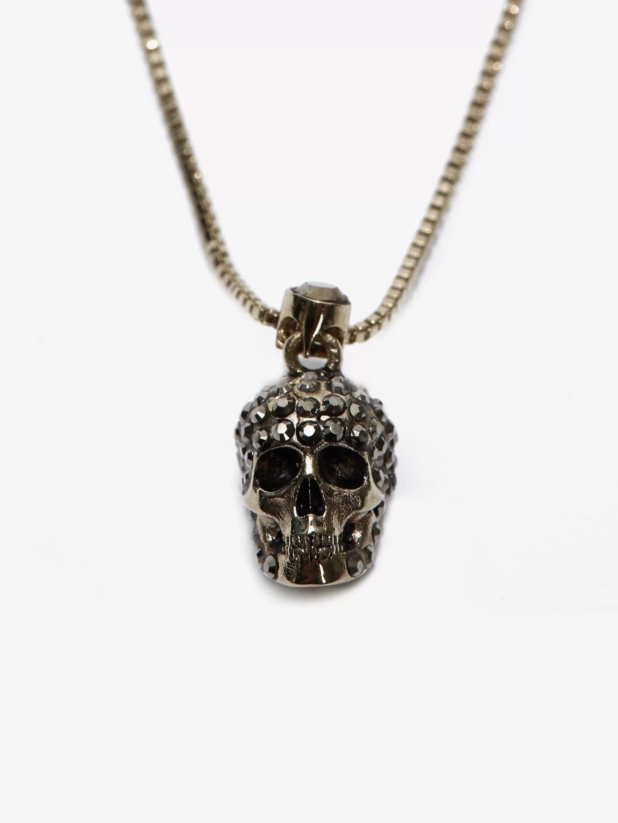 Women's Pave Skull Necklace in >Alexander McQueen New