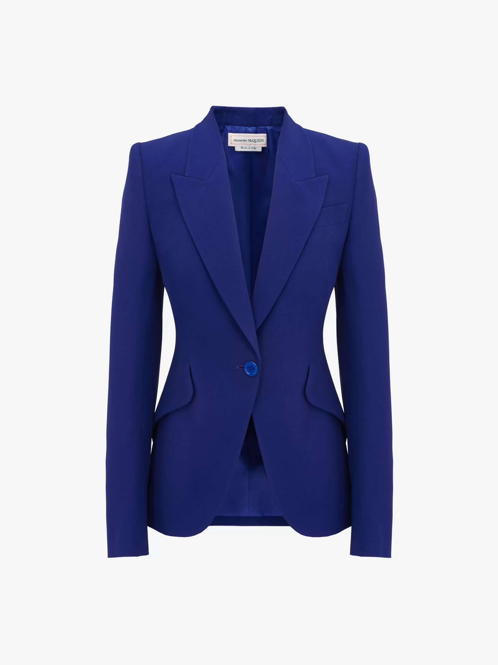 Women's Peak Shoulder Leaf Crepe Jacket in >Alexander McQueen Shop