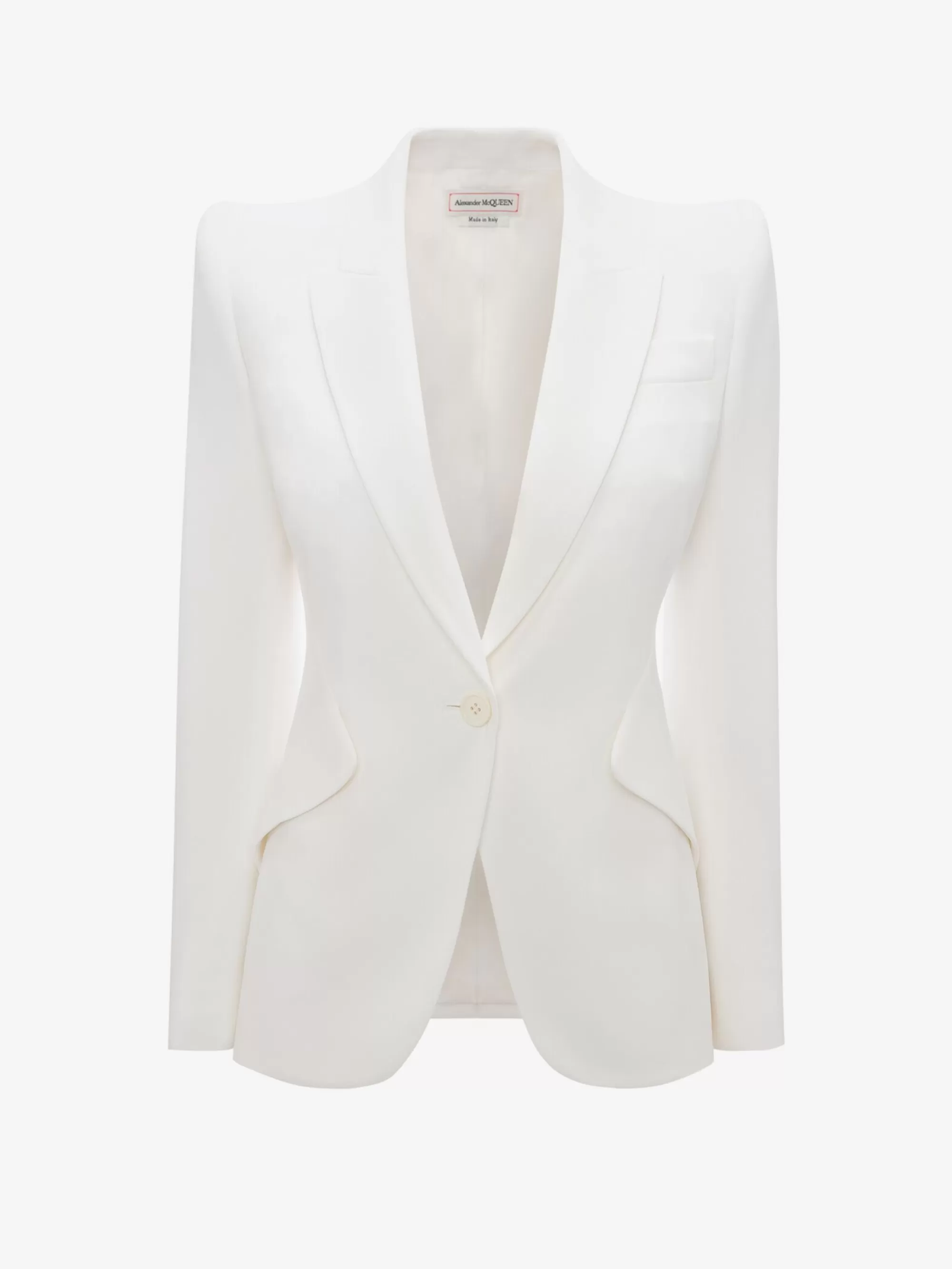 Women's Peak Shoulder Leaf Crepe Jacket in >Alexander McQueen Best