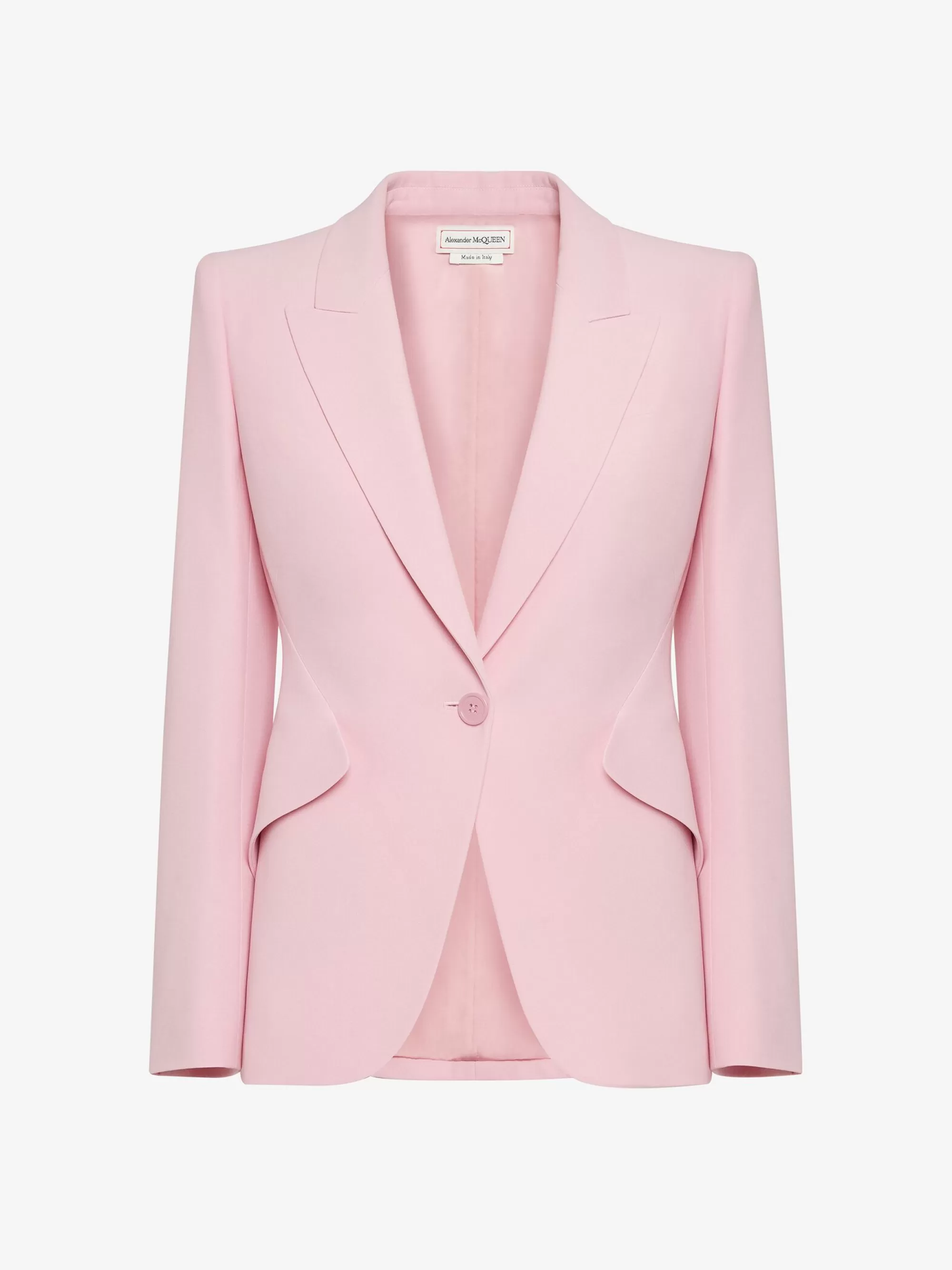 Women's Peak Shoulder Leaf Crepe Jacket in >Alexander McQueen Fashion