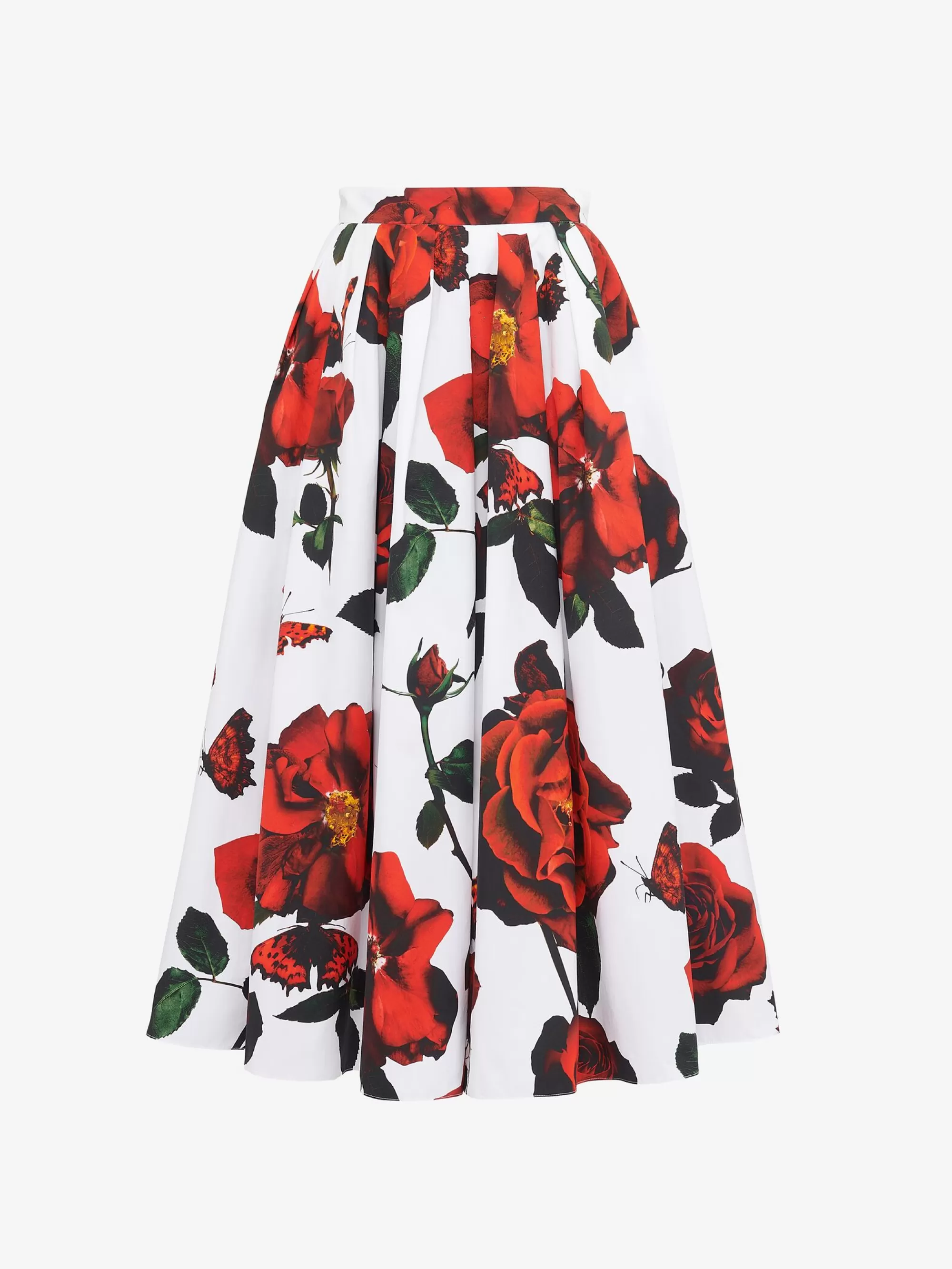 Women's Pleated Midi Skirt in >Alexander McQueen New