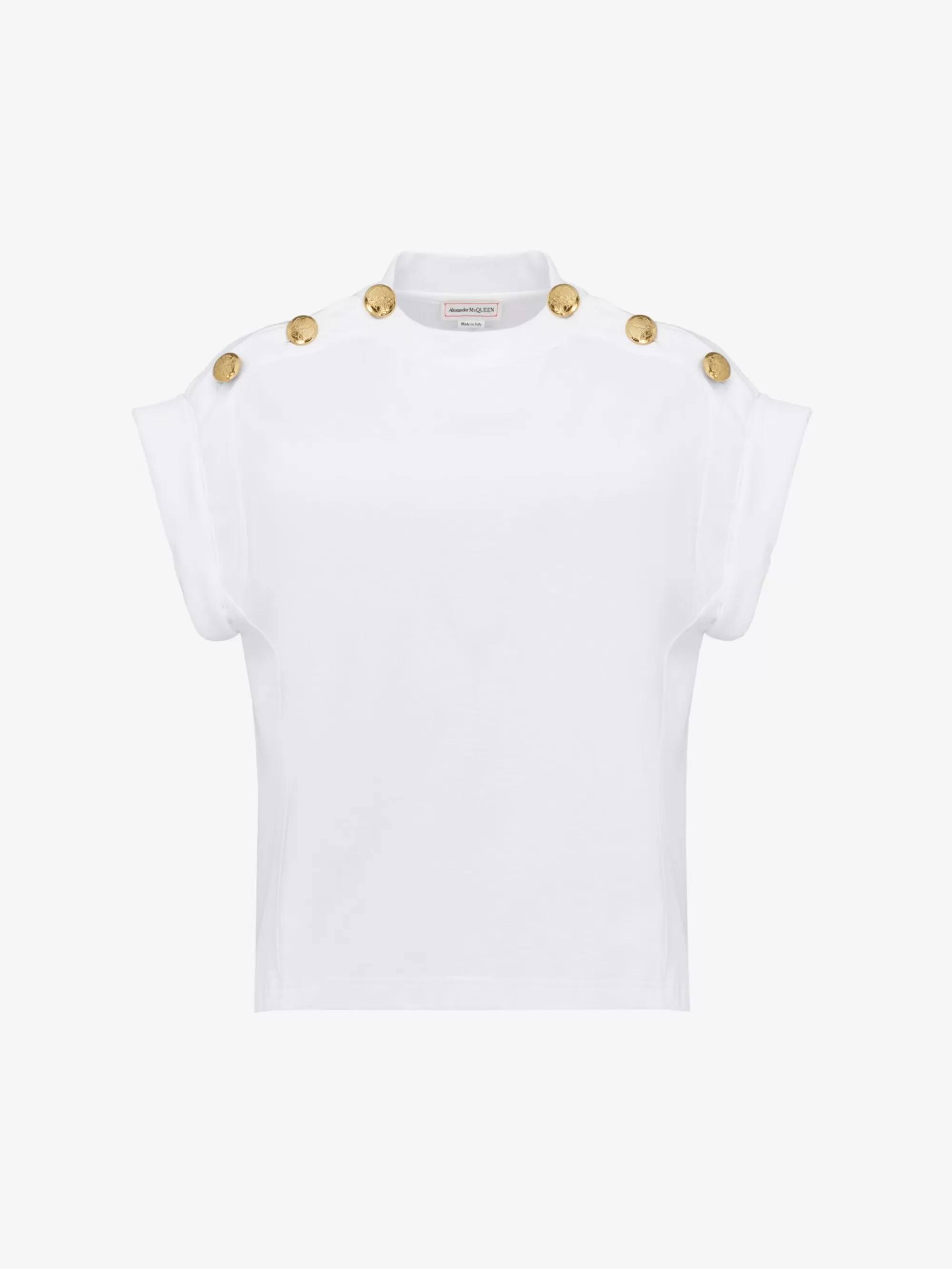 Women's Seal Button T-shirt in >Alexander McQueen Cheap