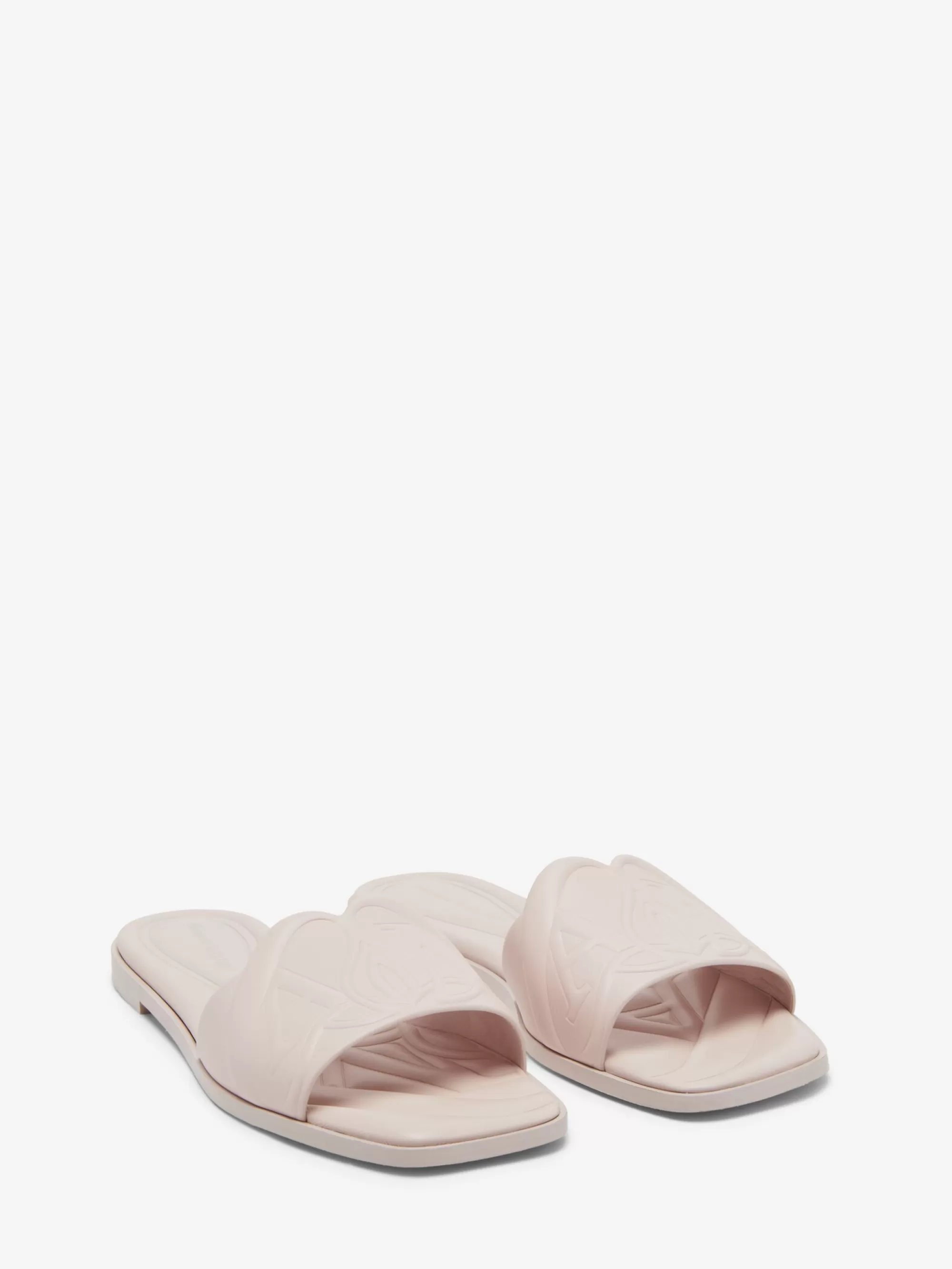 Women's Seal Flat Slide Sandal in >Alexander McQueen Hot