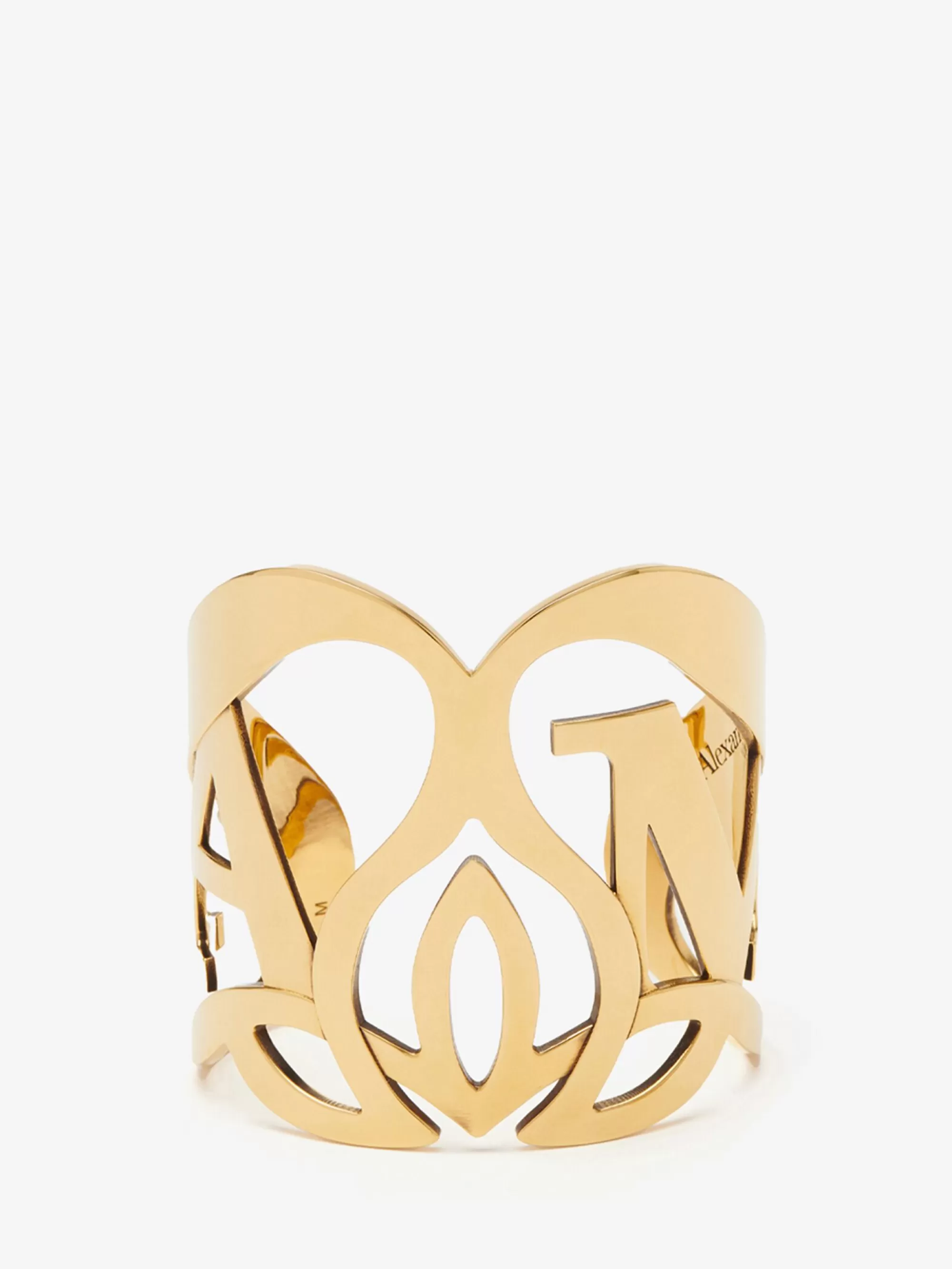 Women's Seal Logo Cuff in >Alexander McQueen Best Sale