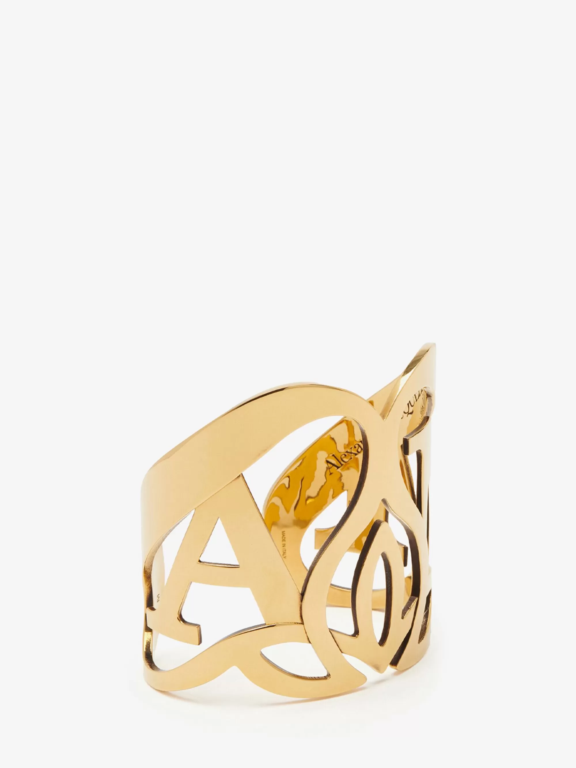 Women's Seal Logo Cuff in >Alexander McQueen Best Sale