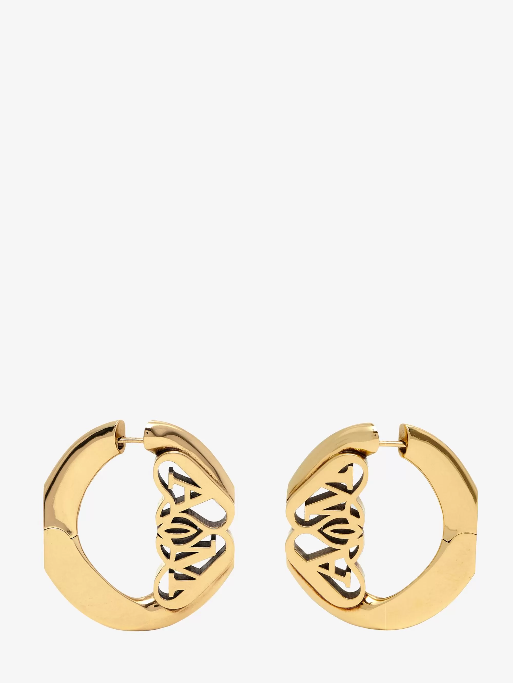 Women's Seal Logo Earrings in >Alexander McQueen Outlet