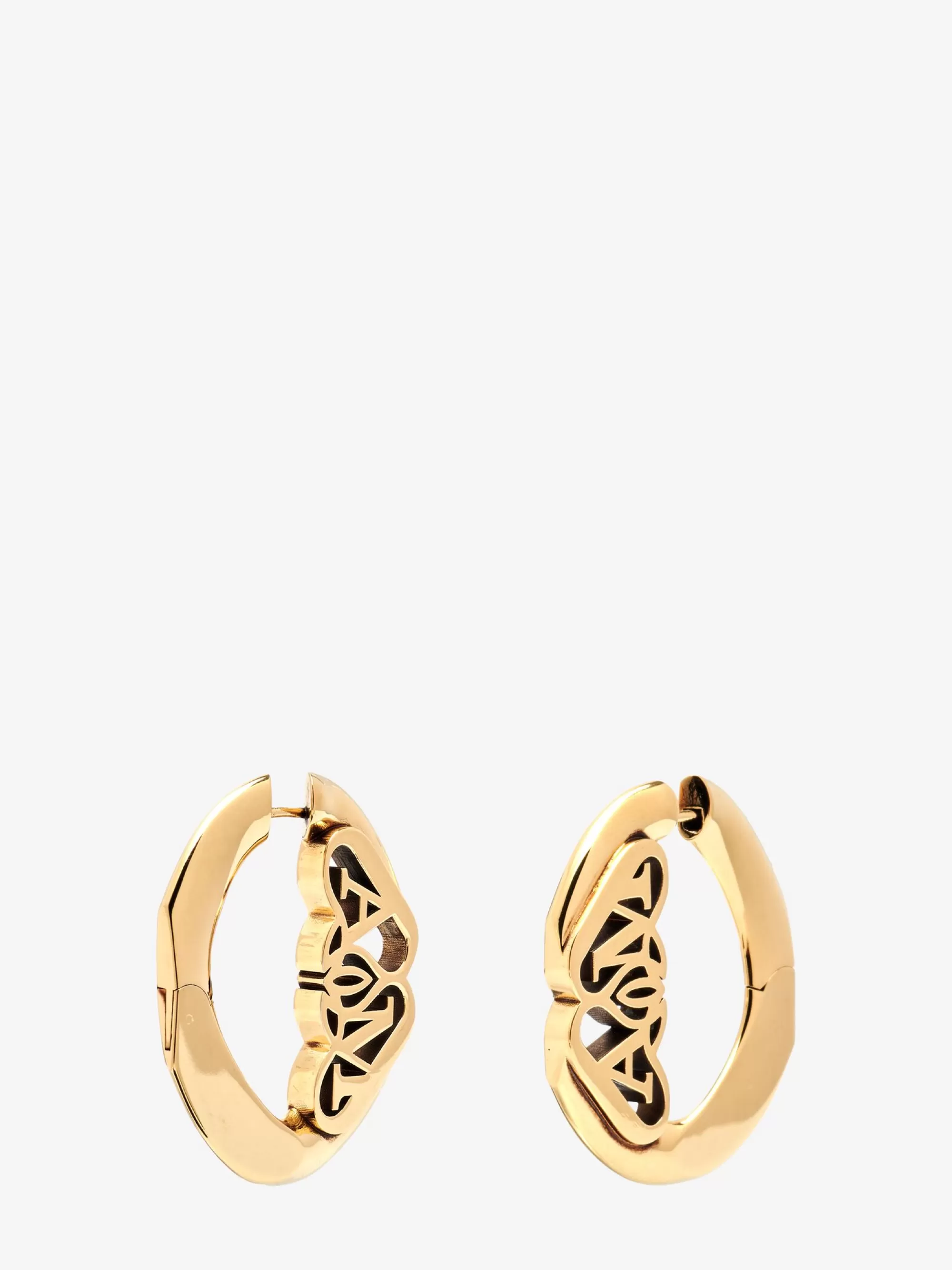 Women's Seal Logo Earrings in >Alexander McQueen Outlet