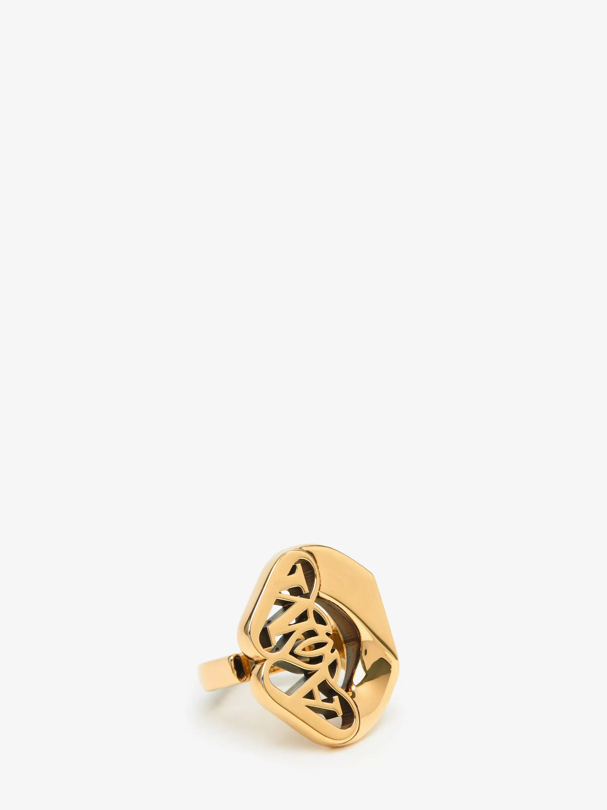 Women's Seal Logo Ring in >Alexander McQueen Cheap