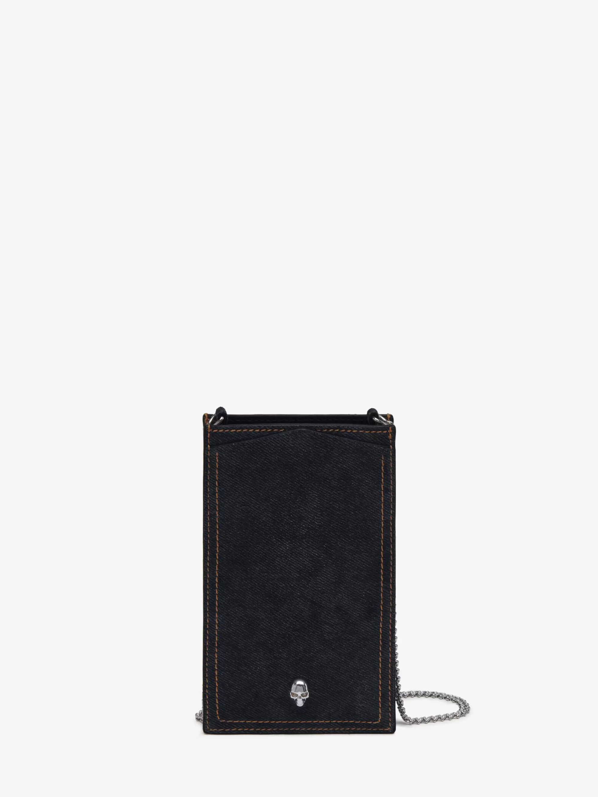 Women's Skull Phone Case With Chain in >Alexander McQueen Shop